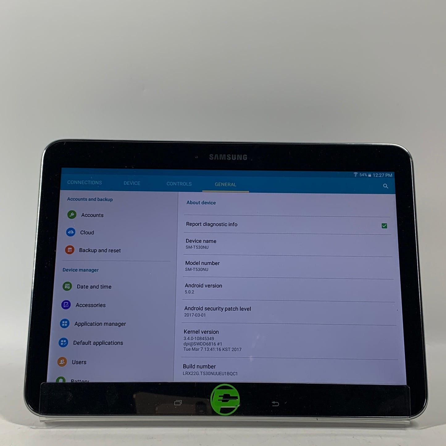 WiFi Only Samsung Galaxy Tab 4 10.1" 16GB Black SM-T530NU