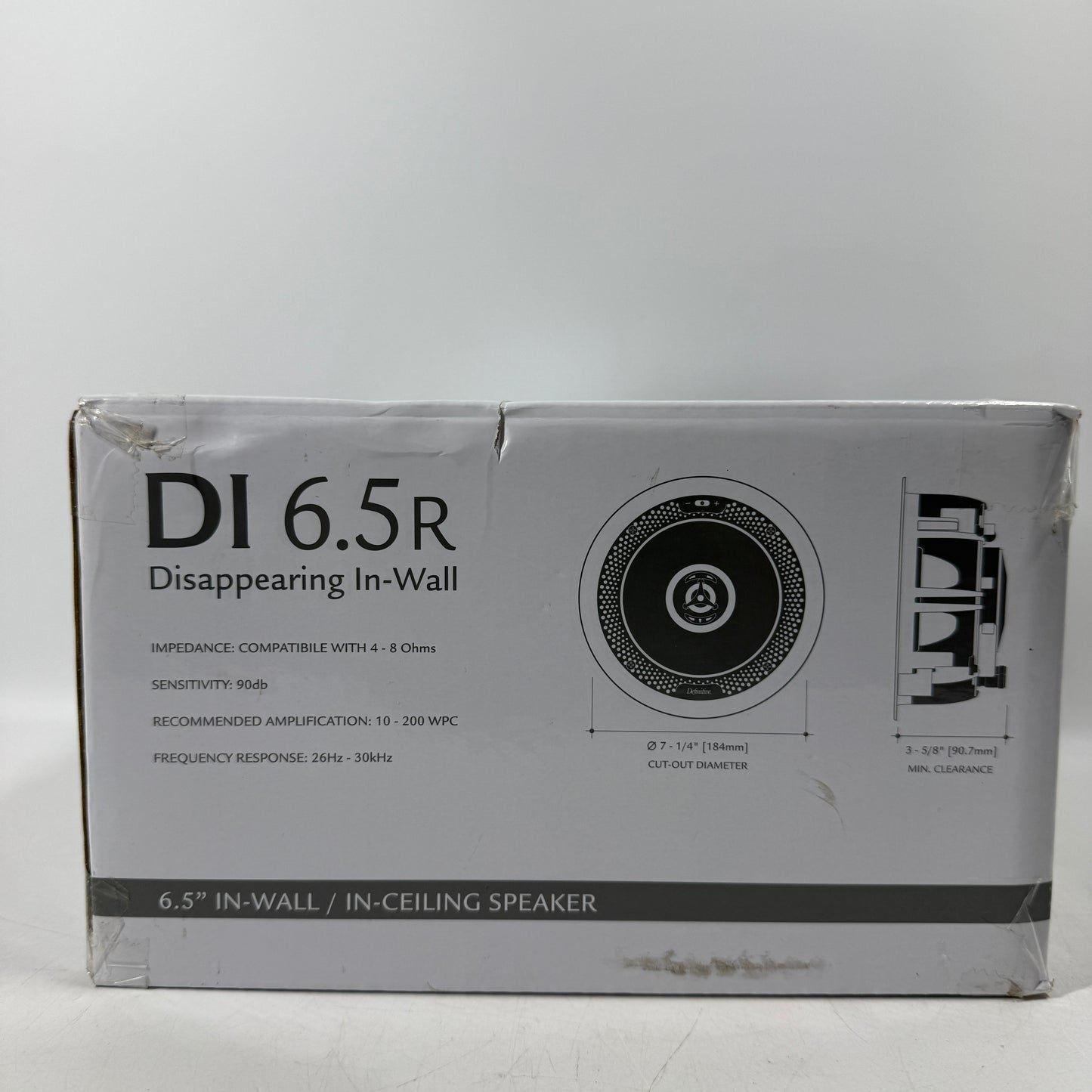 New Definitive Technology DI 6.5r In-Wall/In-Ceiling Speaker Black INWALLDI6.5R