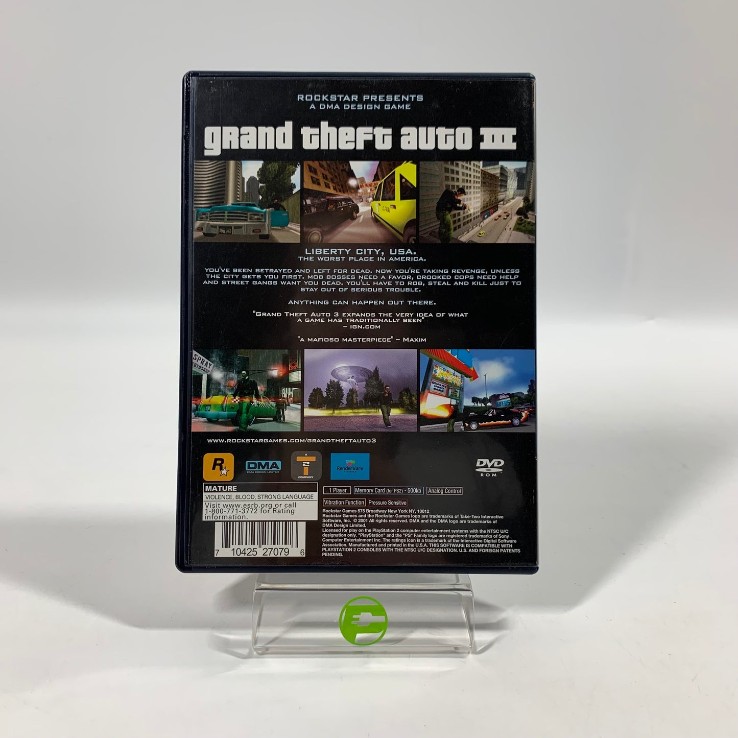 Grand Theft Auto 3 (Sony PlayStation 2 PS2, 2001)