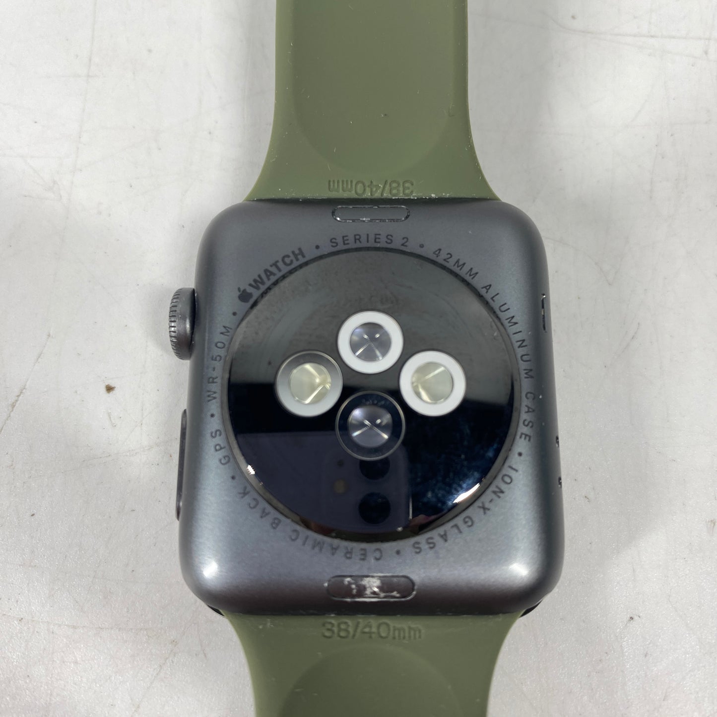 GPS Only Apple Watch Series 2 42MM Space gray Aluminum Black Sport Band A1758