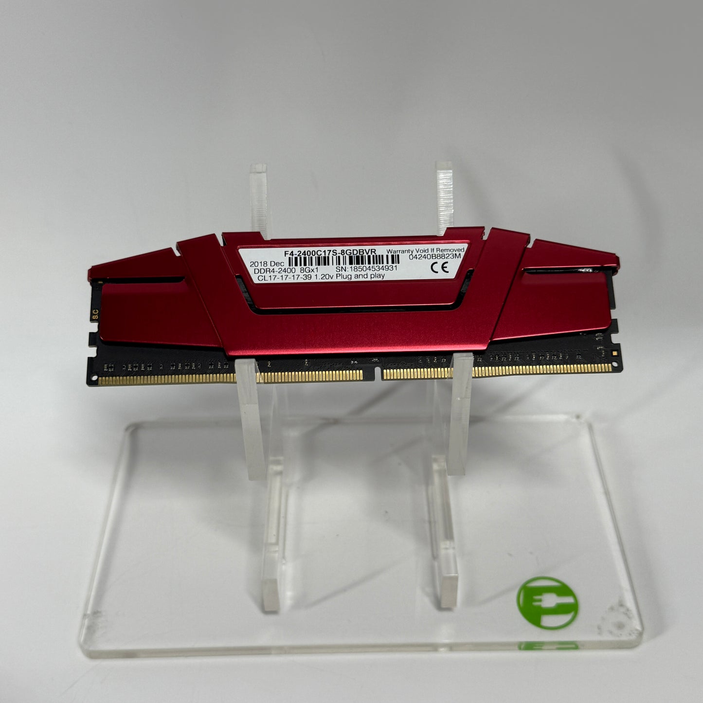G.Skill RipJaws 8GB (1x8GB) RAM DDR4 2400MHz F4-2400C17S-8GDBVR