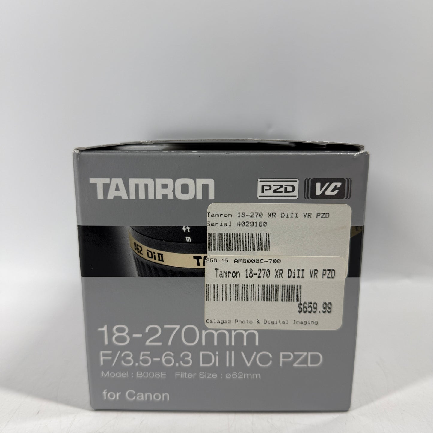 New Tamron 18-270mm F/3.5-6.3 Di II VC PZD For Canon EF Mount