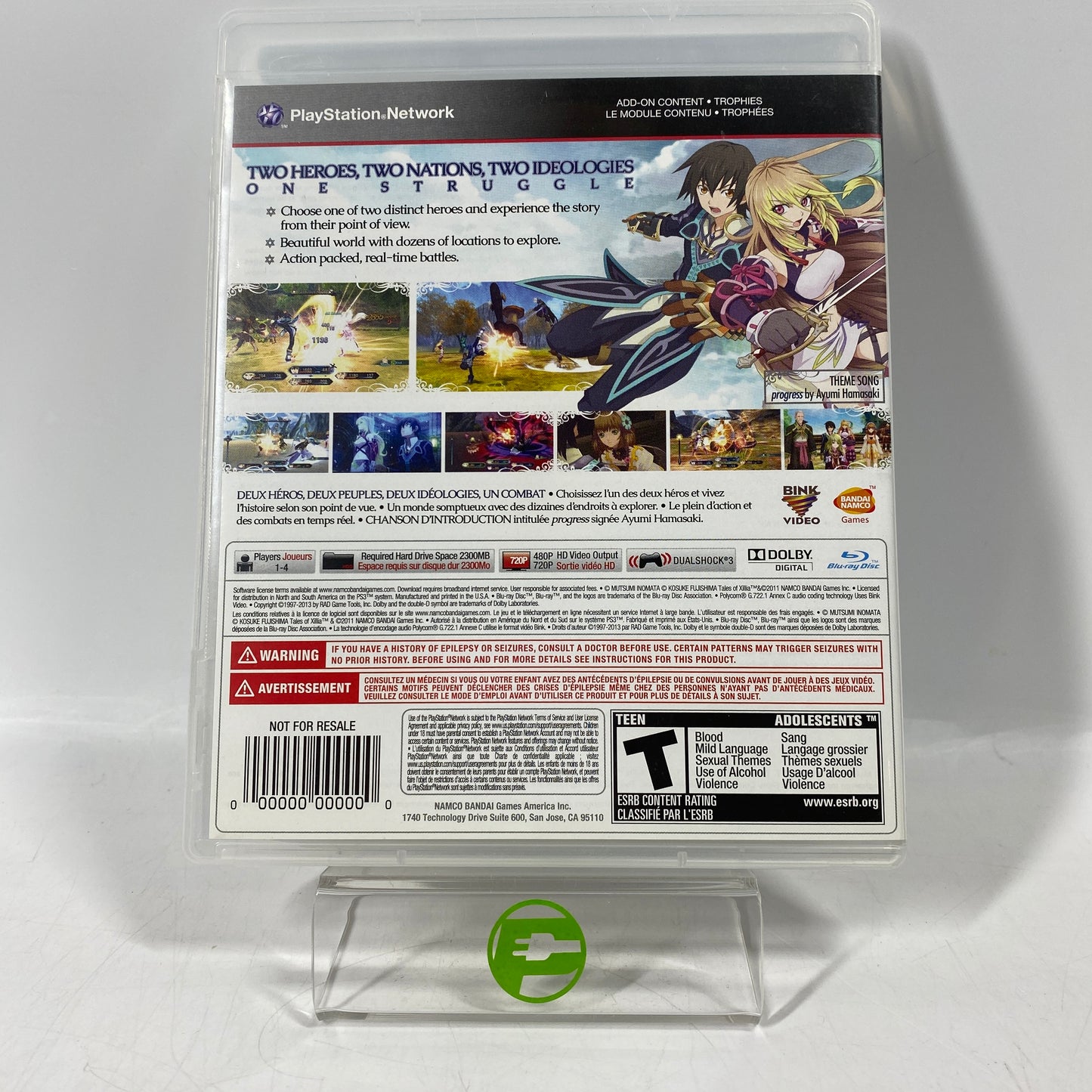 Tales of Xillia (Sony PlayStation 3 PS3, 2013)