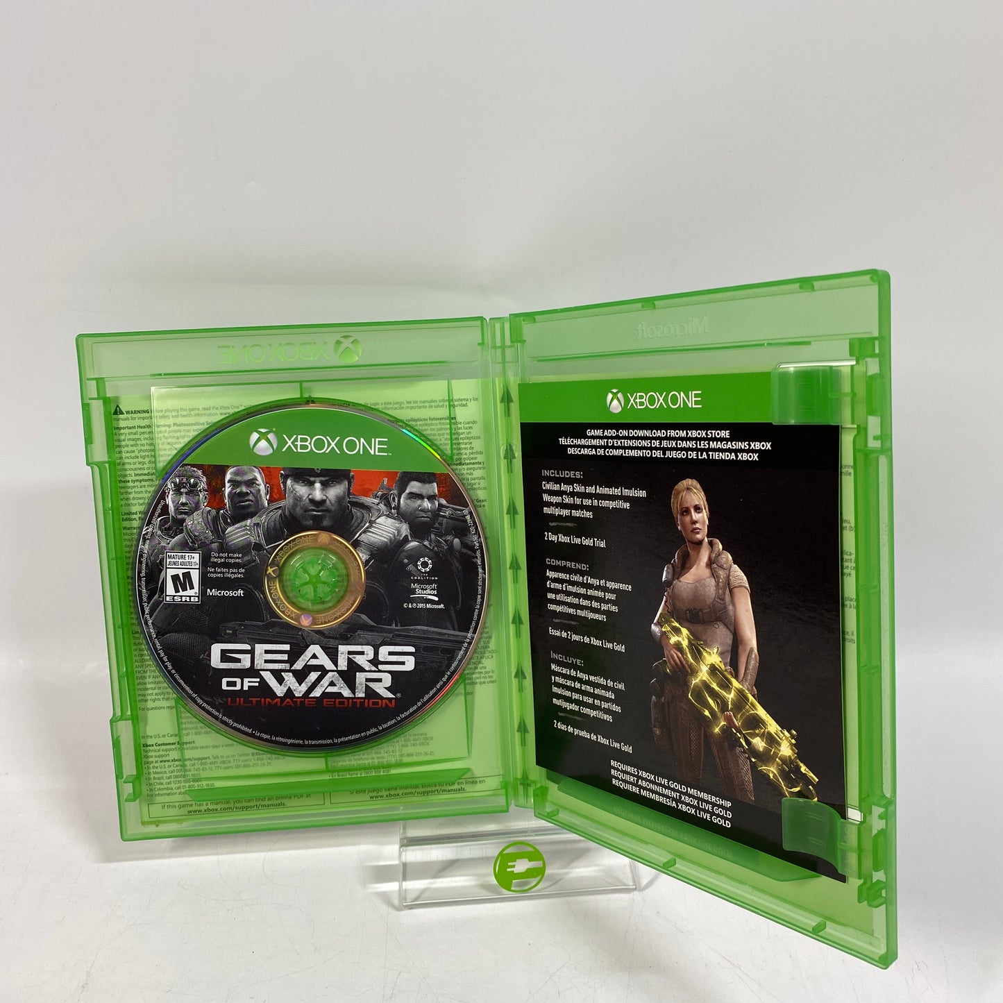 GEARS OF WAR ULTIMATE EDITION :RARE REPLAY DISC NOT INCLUDED (Microsoft Xbox One