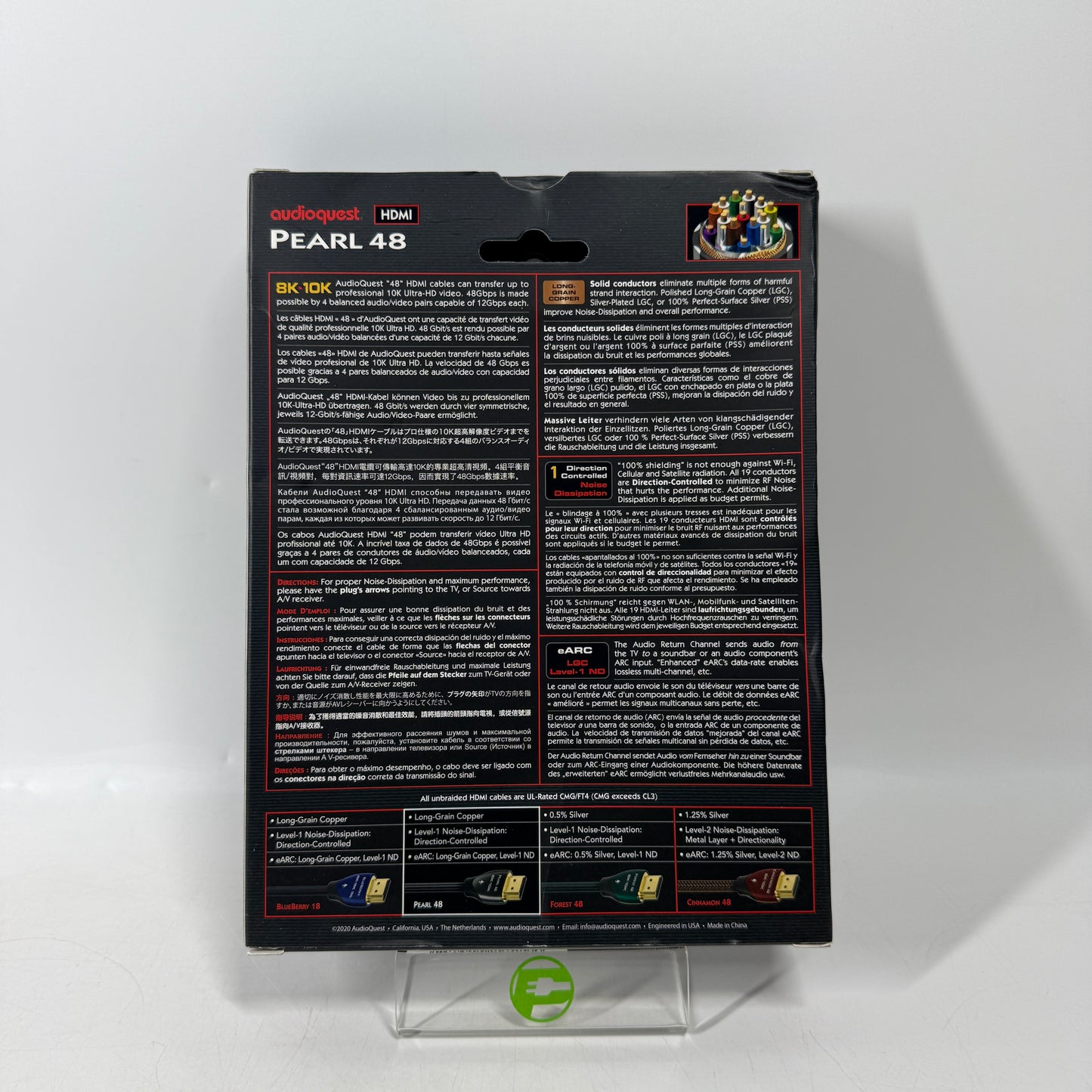 New audioquest Pearl 48 8K-10K HDMI 3m | 10ft HDM48PEA300