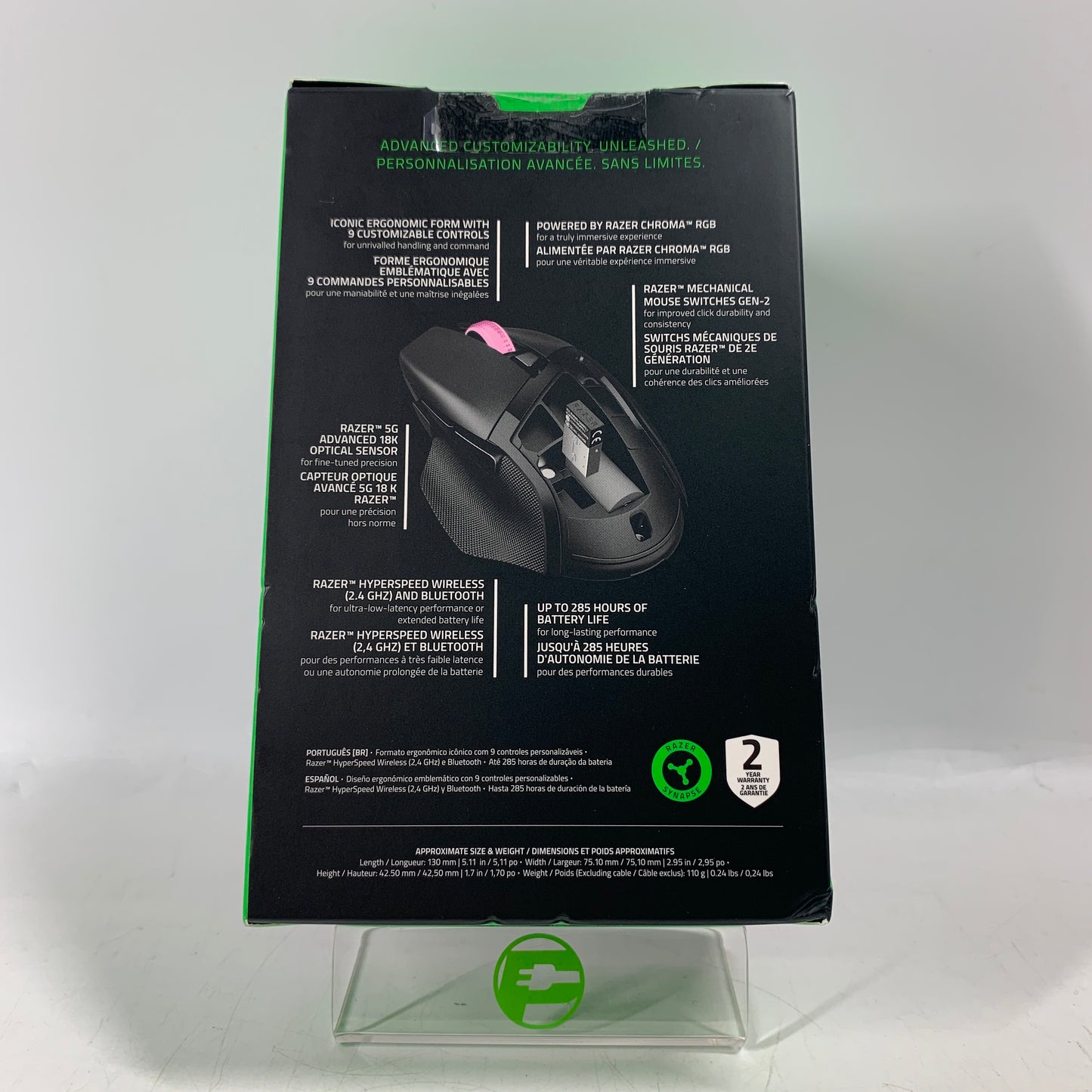 New Razer Basilisk V3 X HyperSpeed Wireless Gaming Mouse RZ01-0487