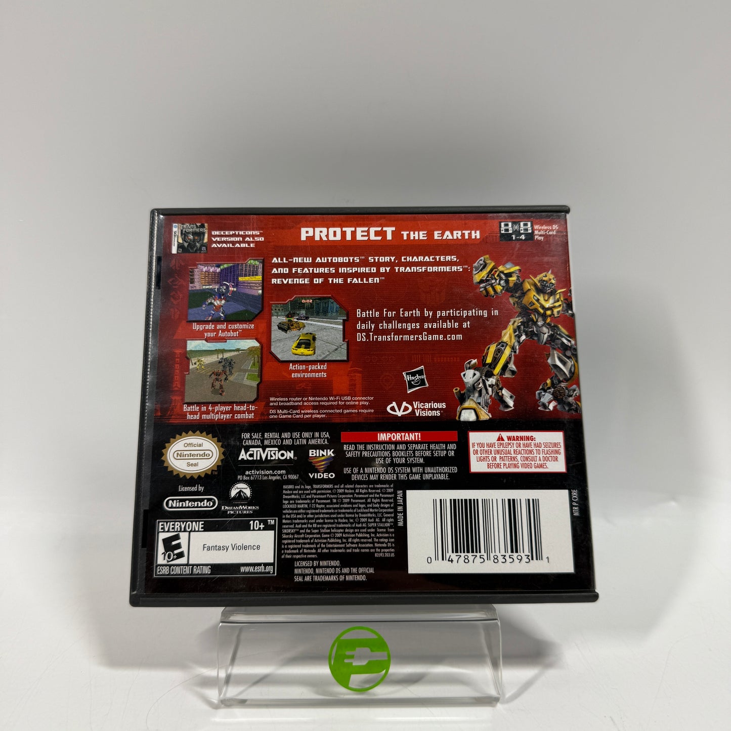 Transformers: Revenge of the Fallen Autobots (Nintendo DS, 2009)