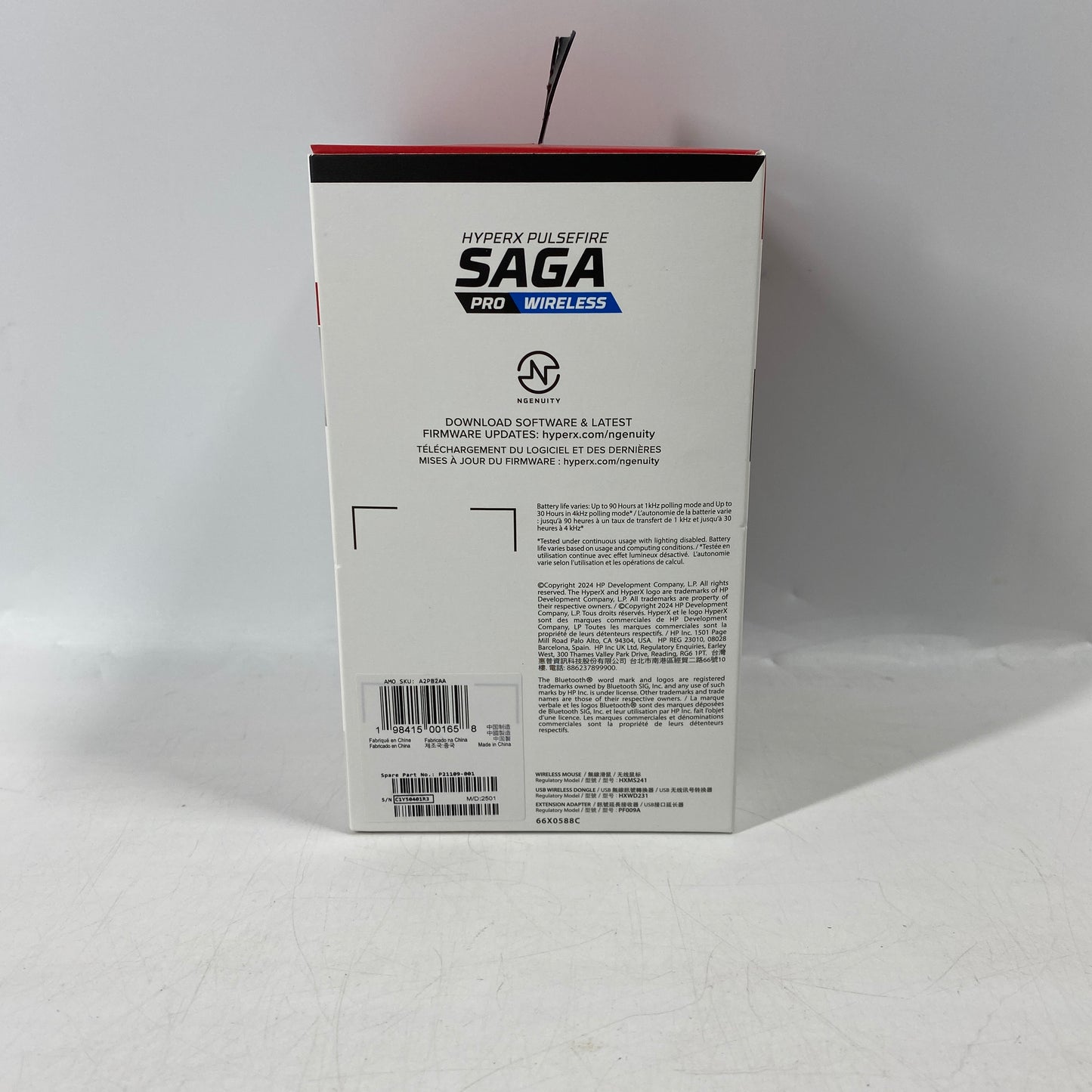 New HyperX Pulsefire Saga Pro Wireless Bluetooth Mouse 2501