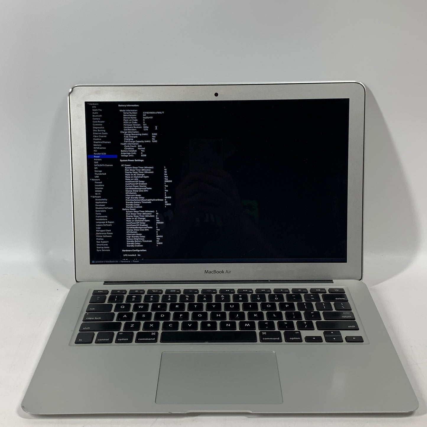 2017 Apple MacBook Air 13.3" i5 1.6GHz 8GB RAM 128GB SSD Silver A1466