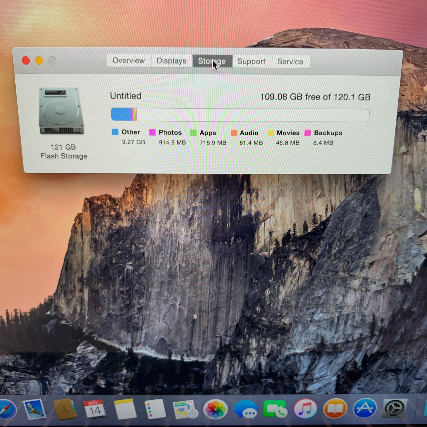 2015 Apple MacBook Pro 13.3" i5 2.7GHz 8GB RAM 256GB SSD Silver A1502