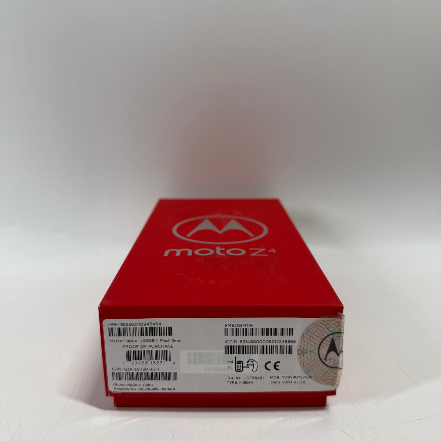 Factory Unlocked Motorola Moto Z4 128GB 10 Flash Gray XT1980-4