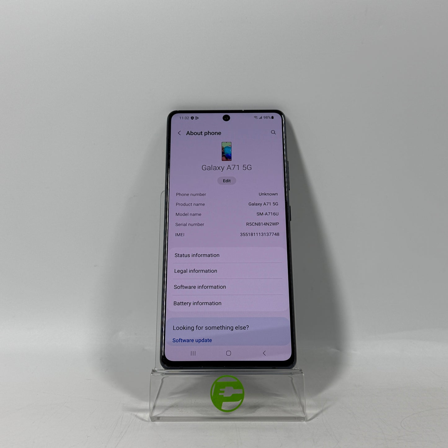 T-Mobile Samsung Galaxy A71 5G 6GB RAM 128GB SM-A716U Prism Cube Black