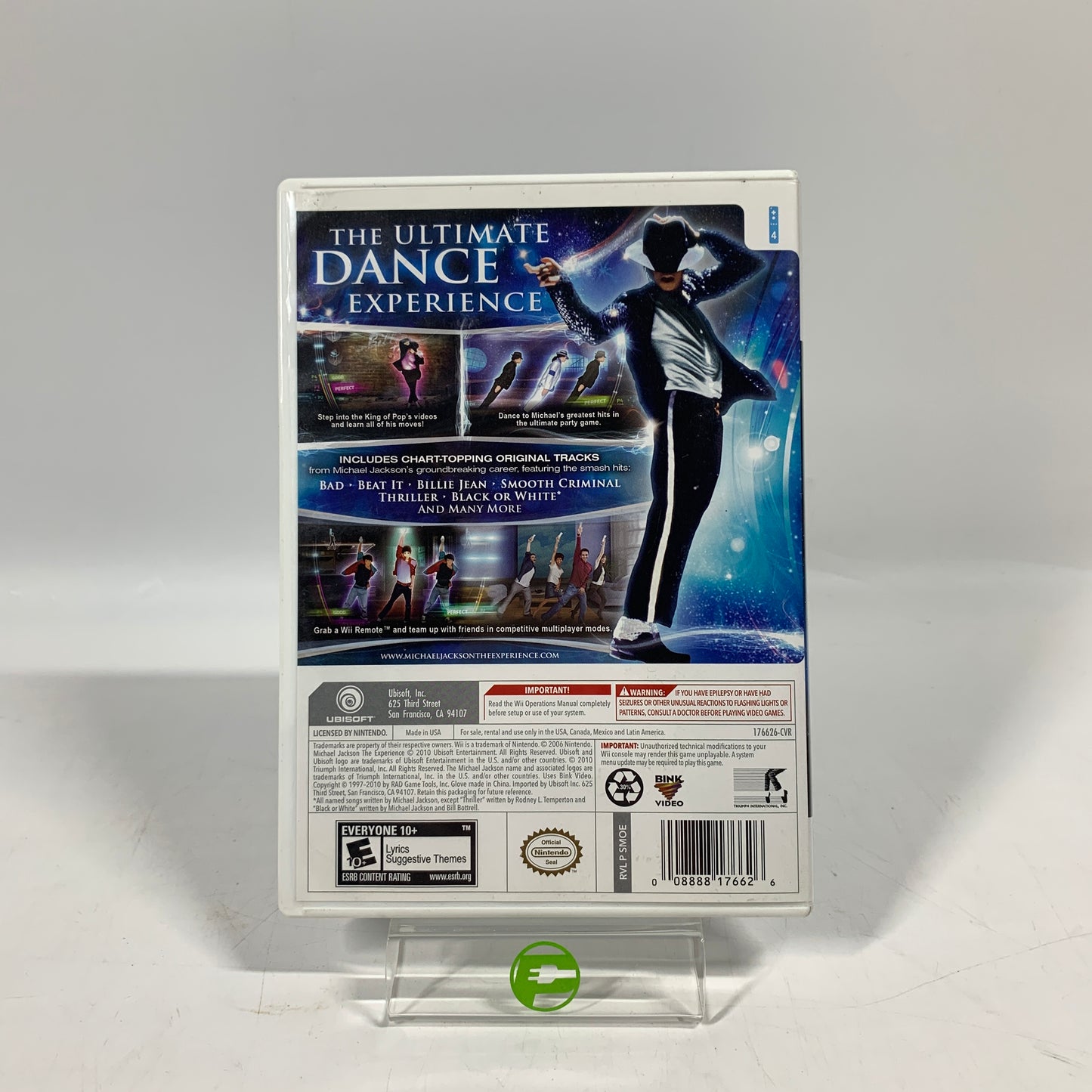 MICHEAL JACKSON THE EXPERIENCE (Nintendo Wii, 2010)