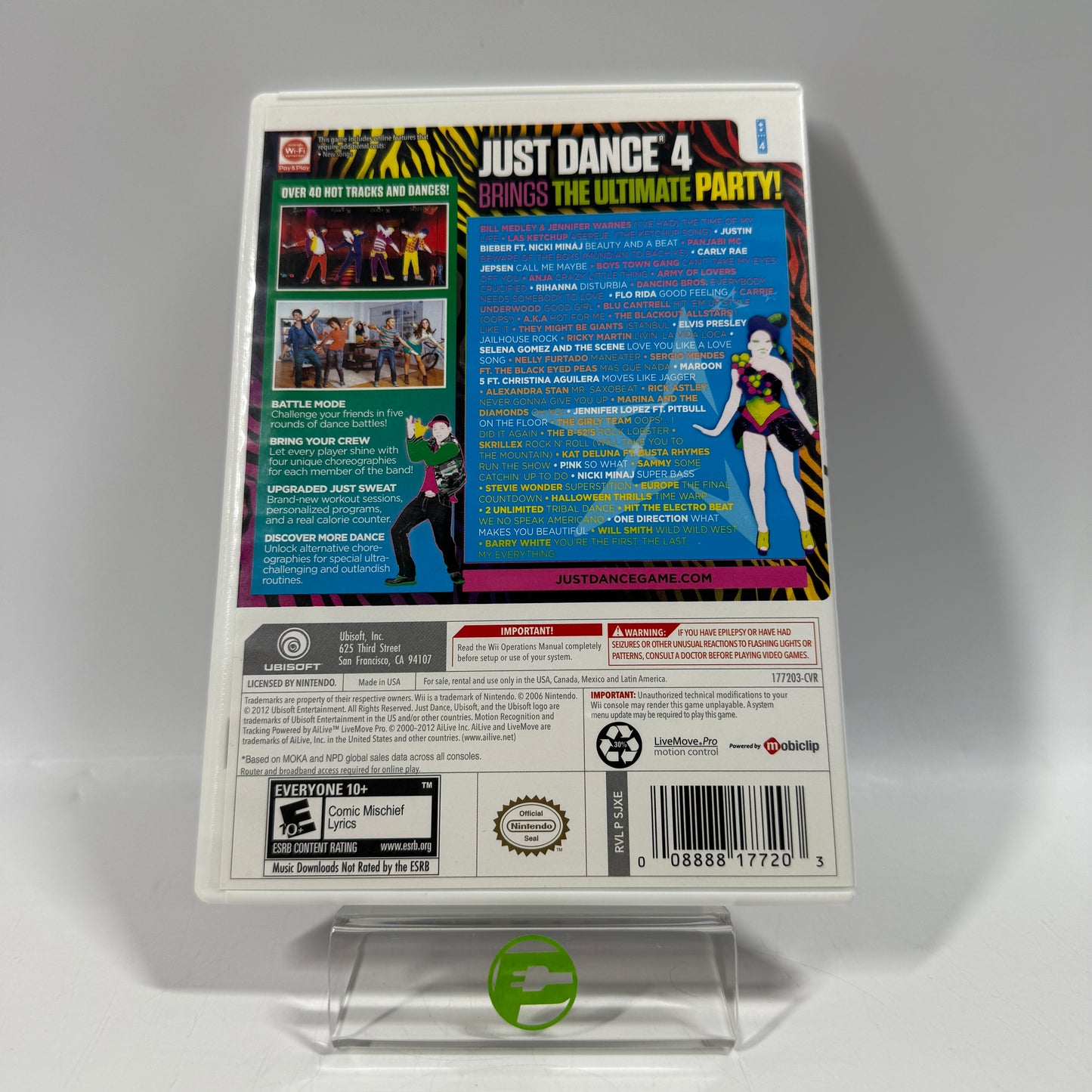 Just Dance 4 (Nintendo Wii, 2012)
