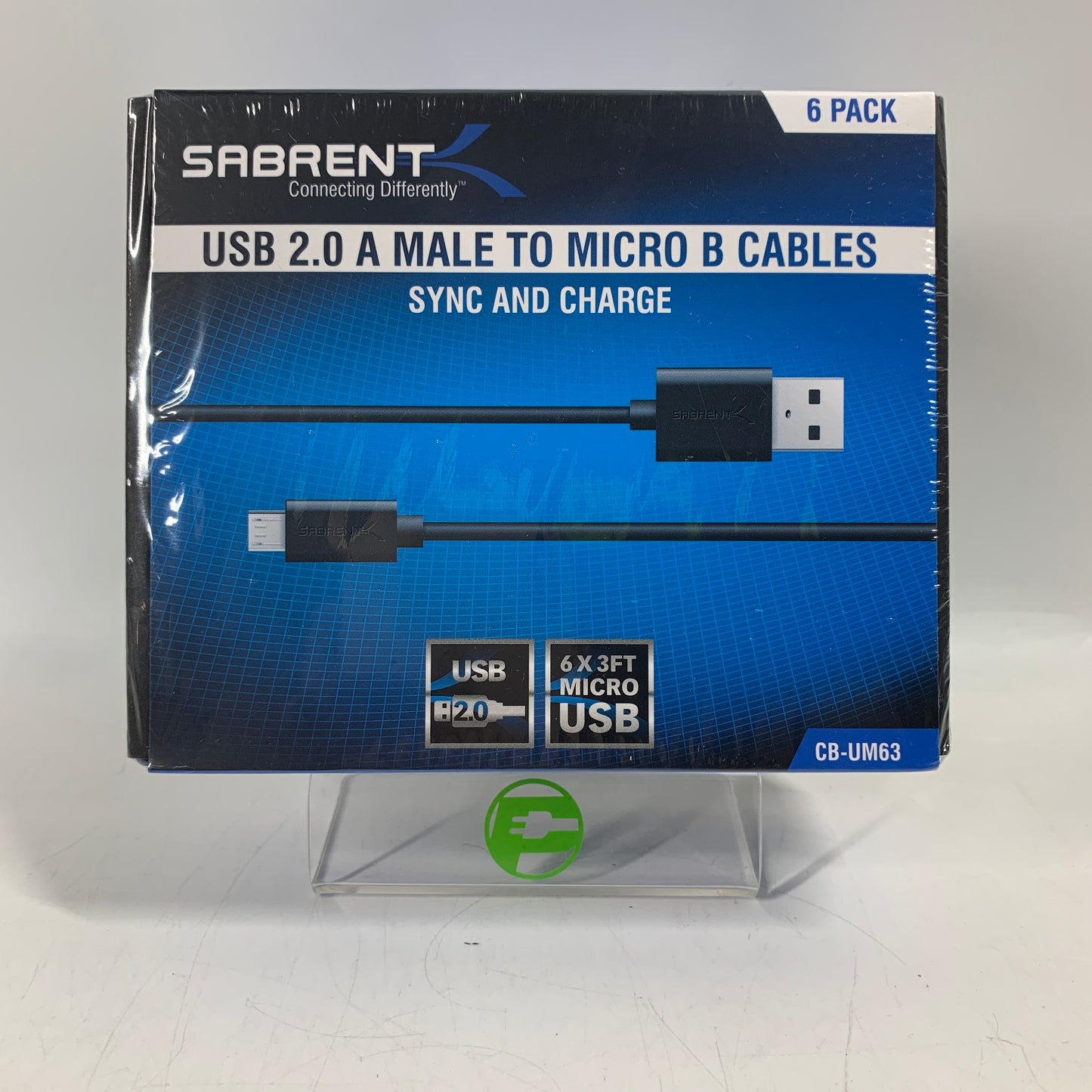 New Sabrent USB 2.0 A Male to Micro B Cables Cable CB-UM63 BUNDLE OF 5