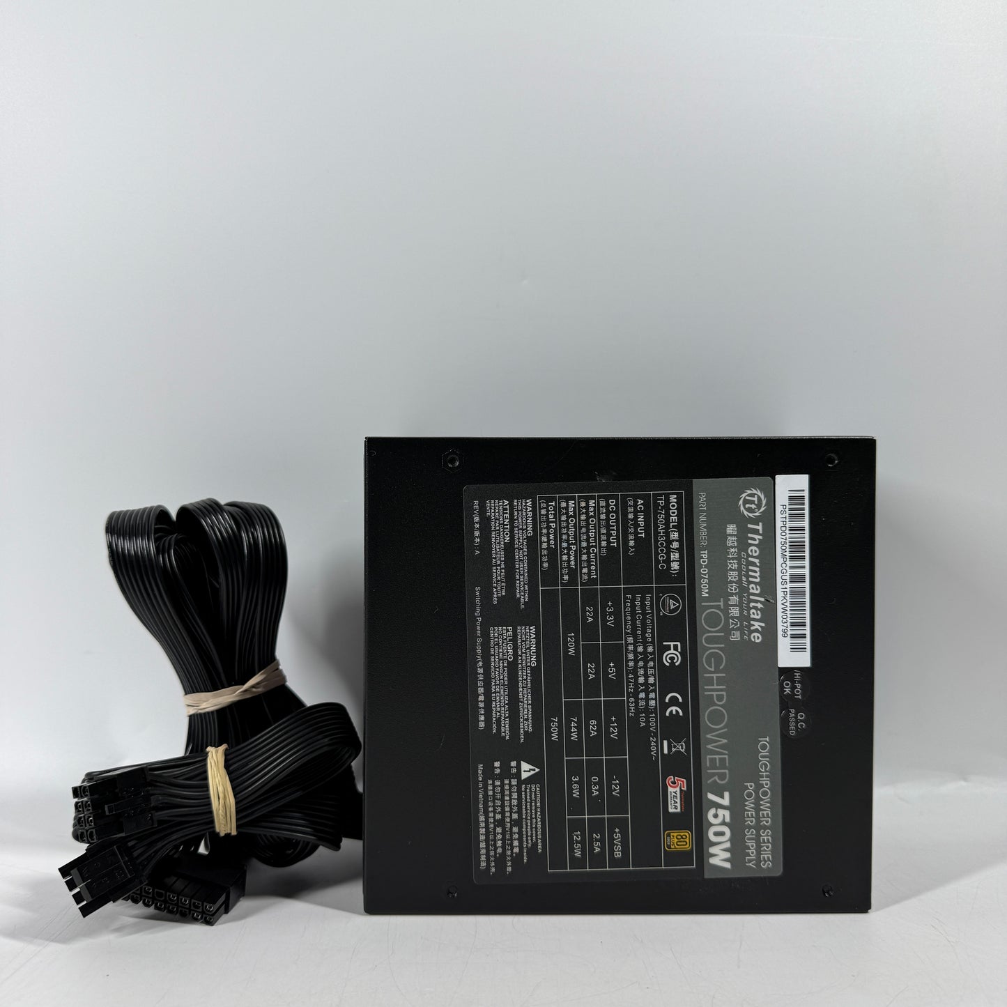 Thermaltake Toughpower Series 80 Plus Gold 750W Semi Modular Power Supply