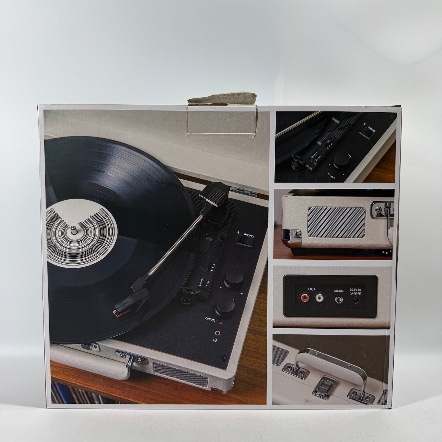 Crosley Cruiser Deluxe Portable Turntable Featuring Built-In Bluetooth Speakers