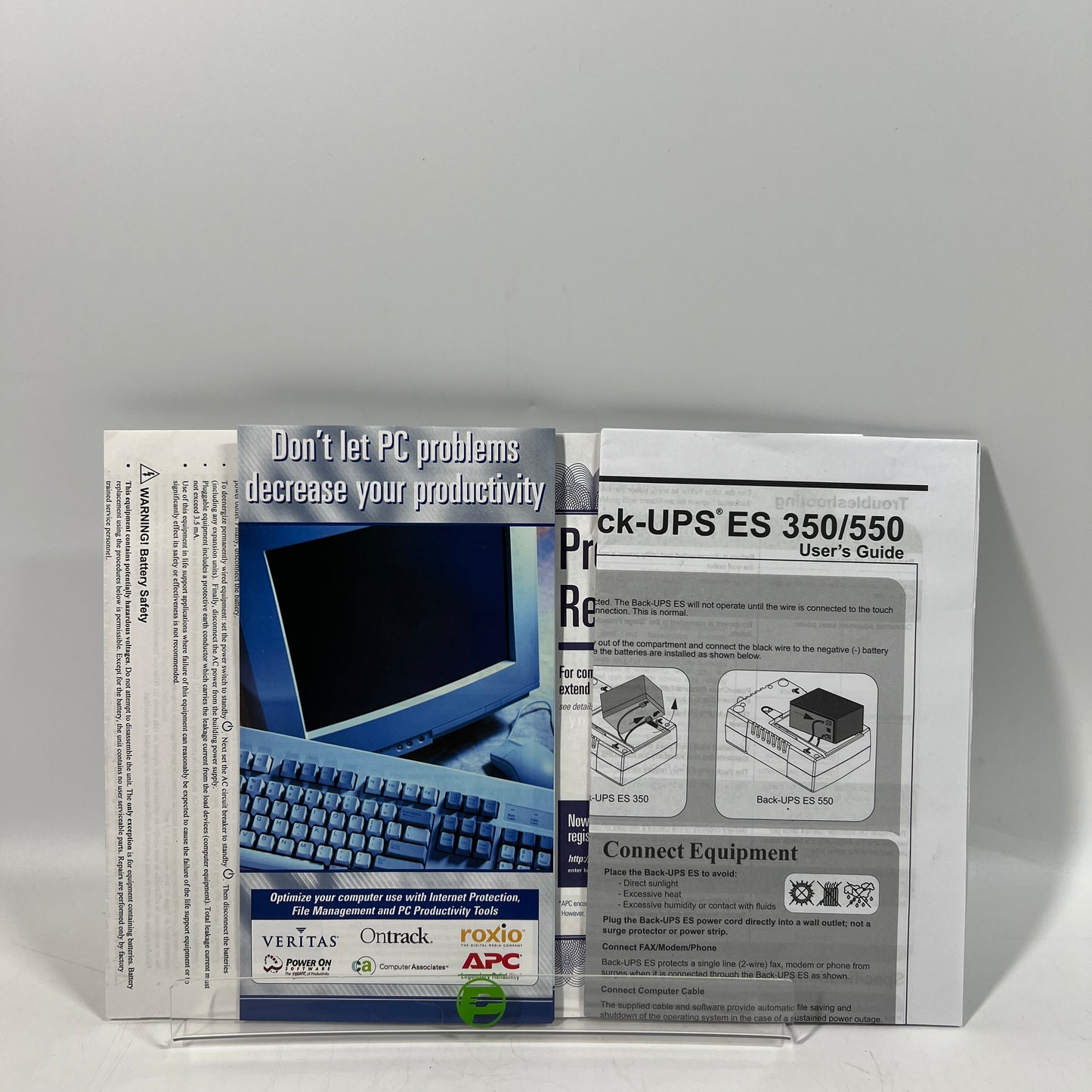 APC Back-UPS ES 550 8-Outlet Battery Backup Surge Protector BE550R