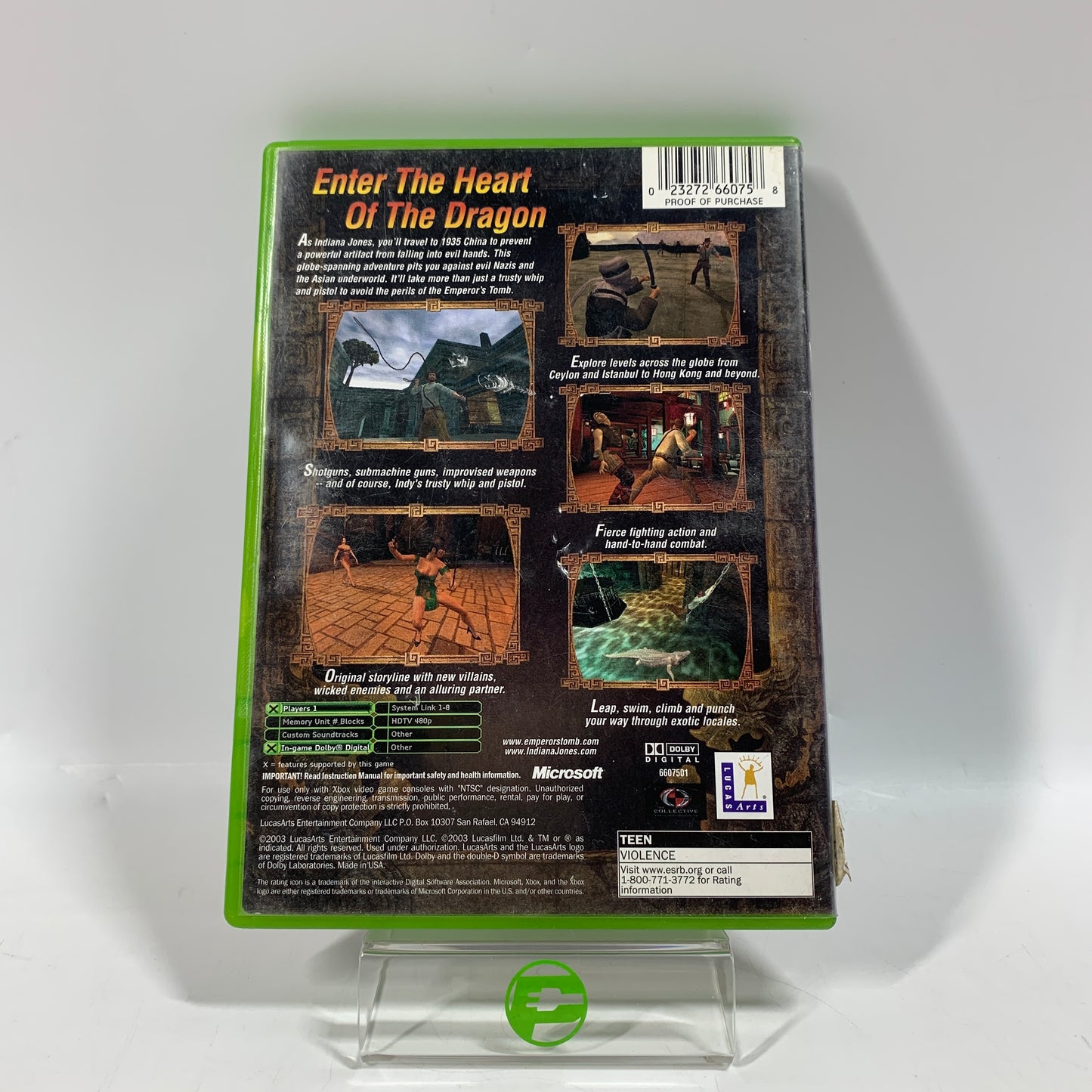 Indiana Jones and the Emperor's Tomb (Microsoft Xbox, 2003)
