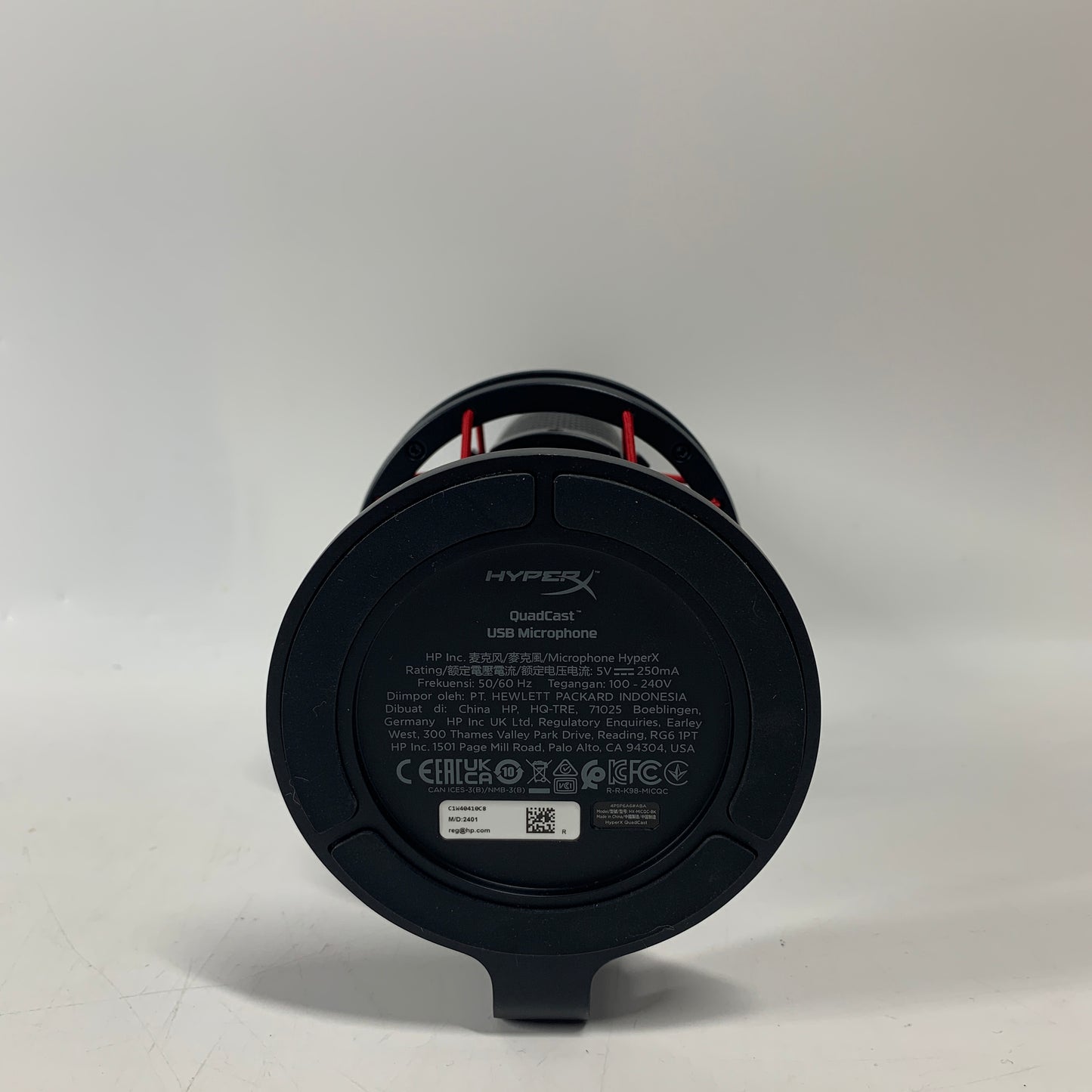 HyperX Quadcast 20 Hz - 20 kHz USB Microphone HX-MICQC-BK