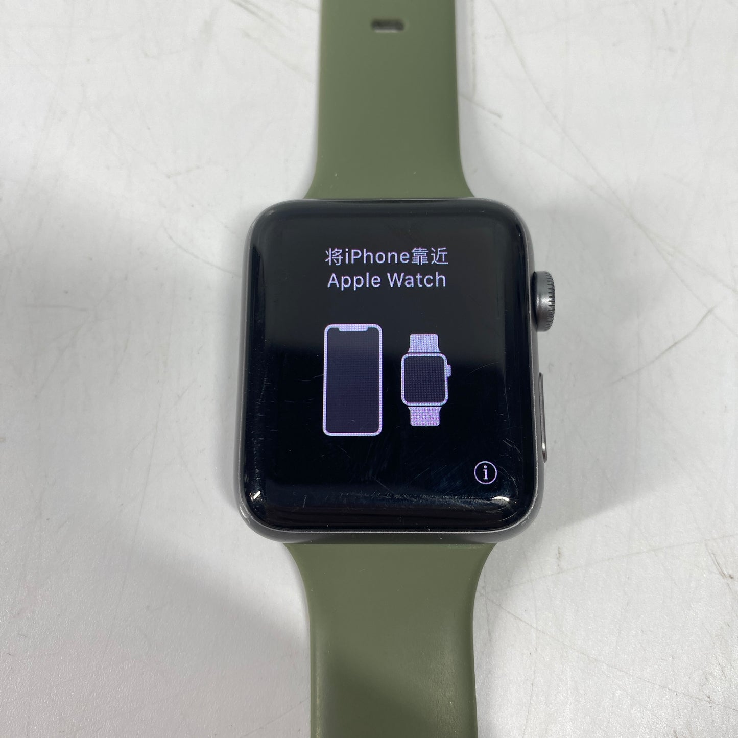 GPS Only Apple Watch Series 2 42MM Space gray Aluminum Black Sport Band A1758