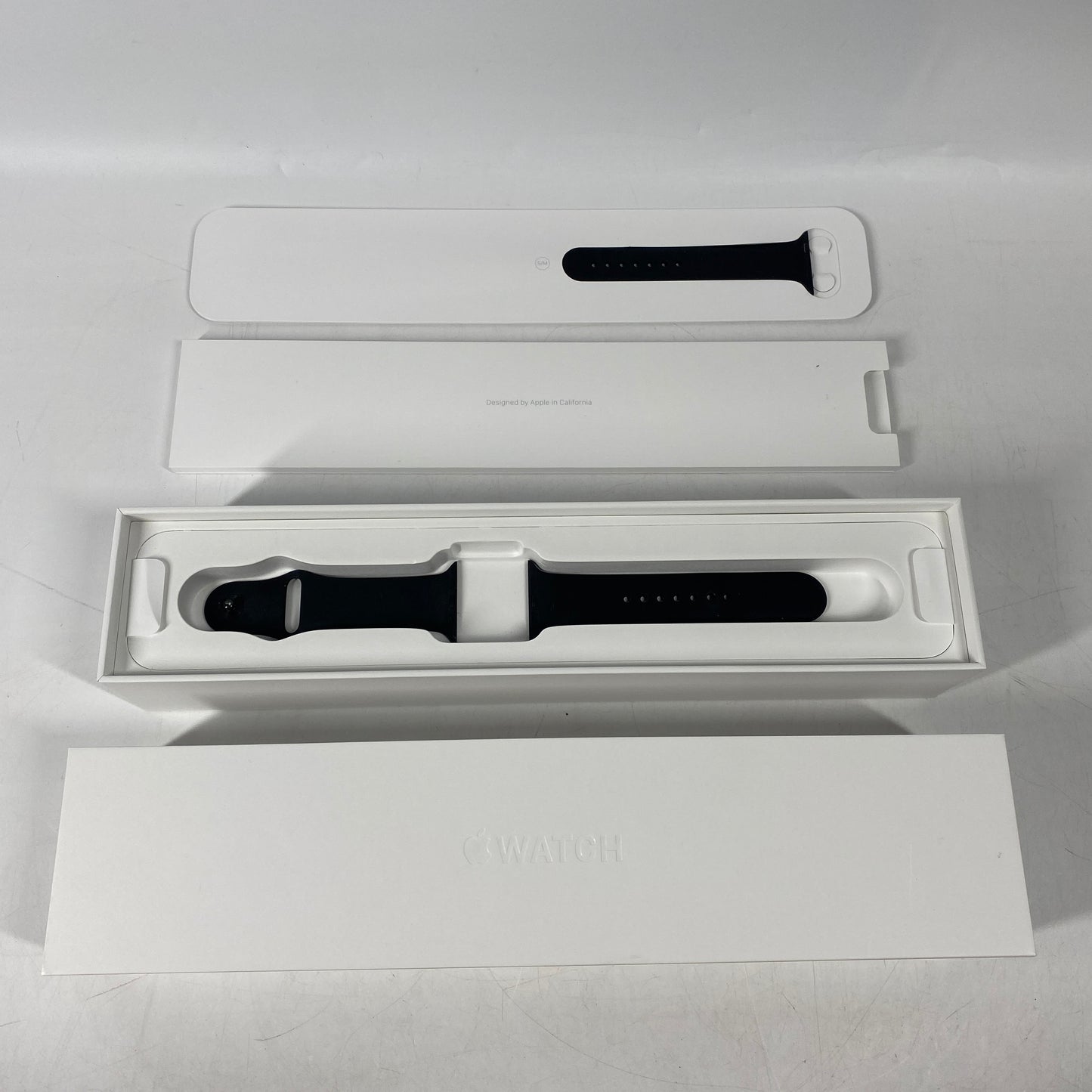 GPS Only Apple Watch Series 2 42MM Space gray Aluminum Black Sport Band A1758