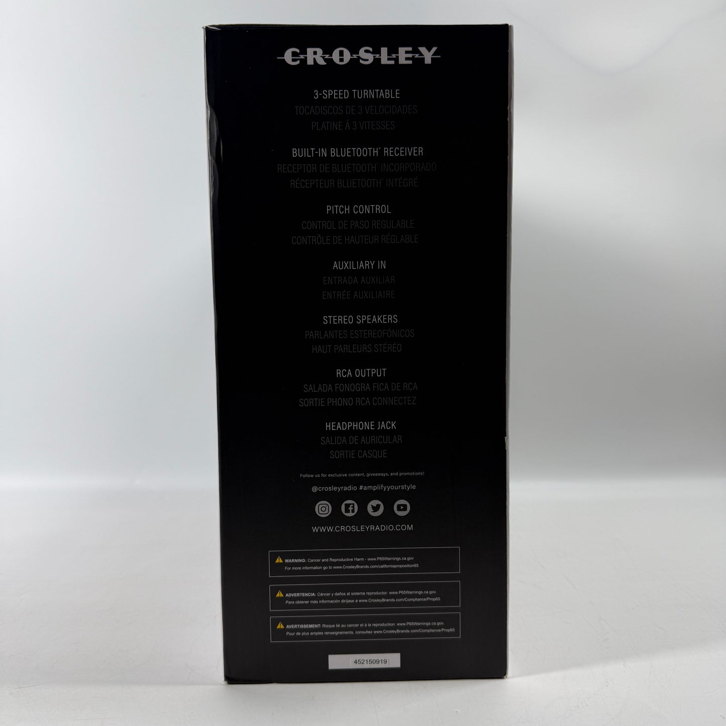 Crosley Cruiser Deluxe Portable Turntable Featuring Built-In Bluetooth Speakers
