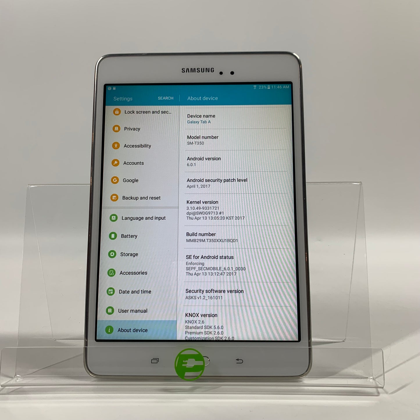 WiFi Only Samsung Galaxy Tab A 8.0" 16GB White SM-T350