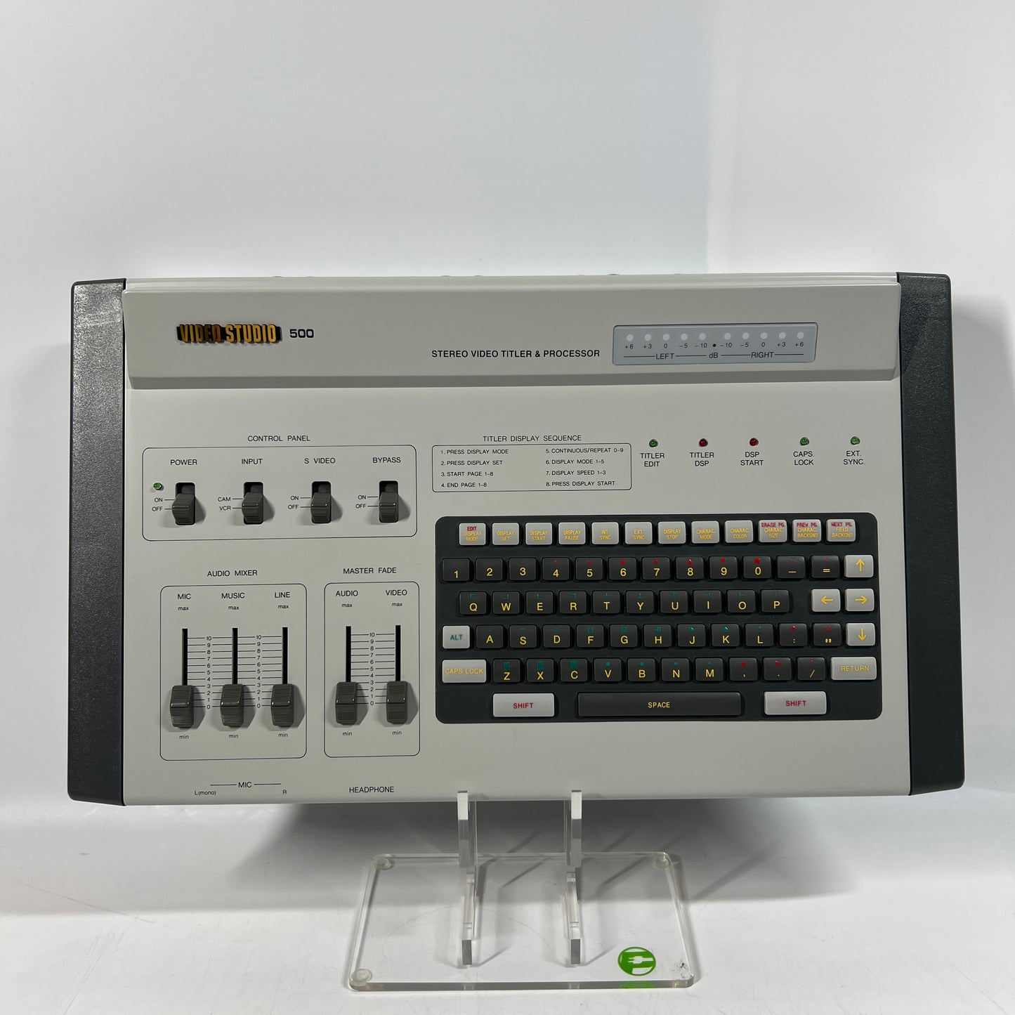 SIMA Video Studio 500 Stereo Video Titler & Processor Audio Mixer