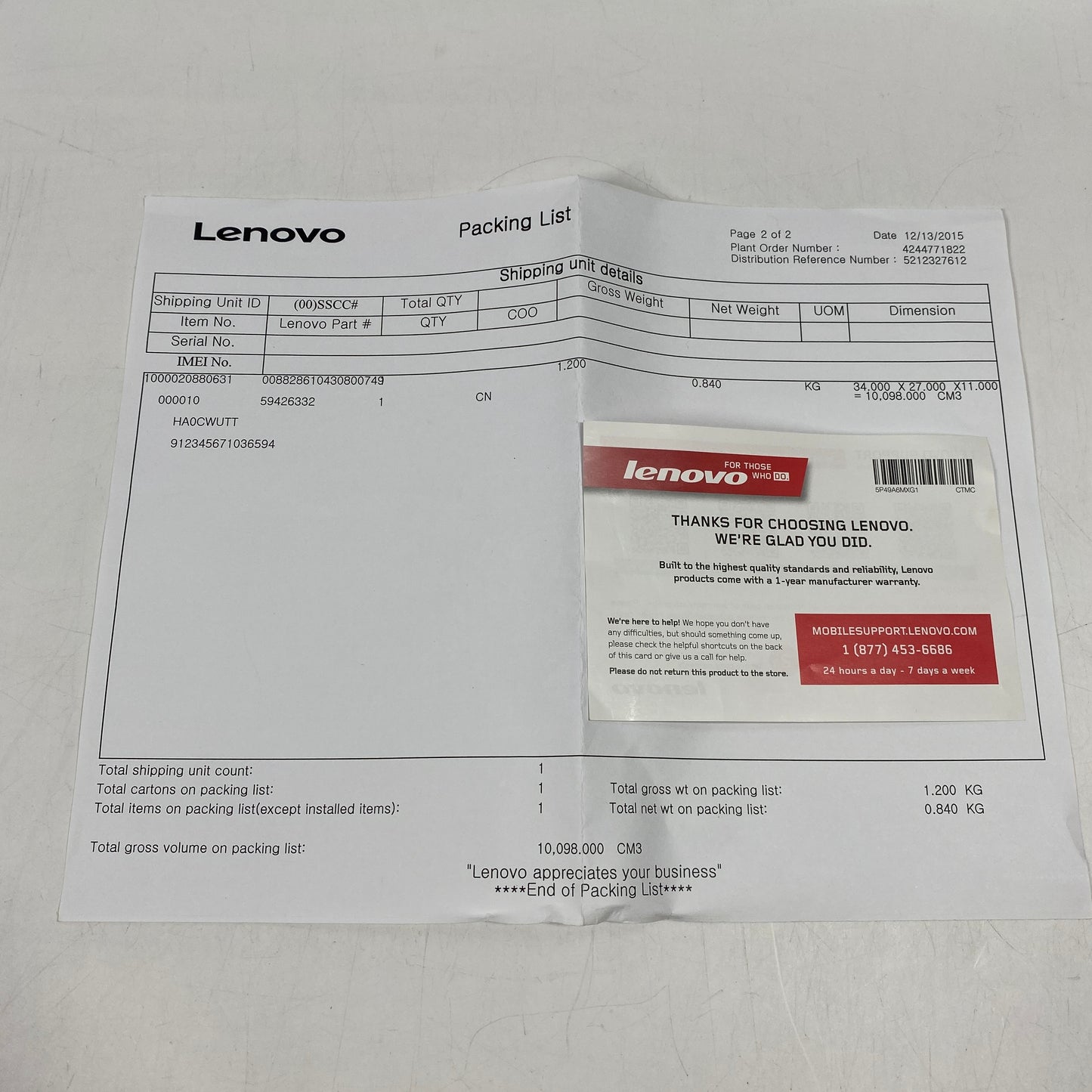 WiFi Only Lenovo yoga tablet 2 16GB Silver MODEL YOGA TABLET 2-830F
