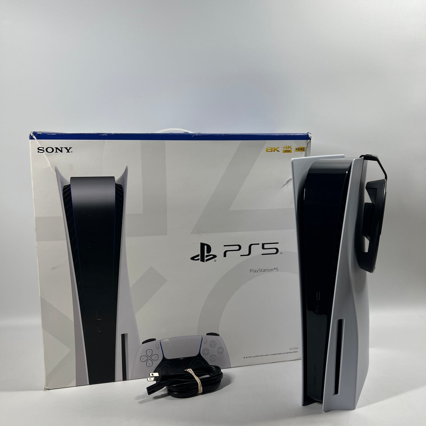 Sony PlayStation 5 Disc Edition PS5 825GB White Console Gaming System CFI-1215A
