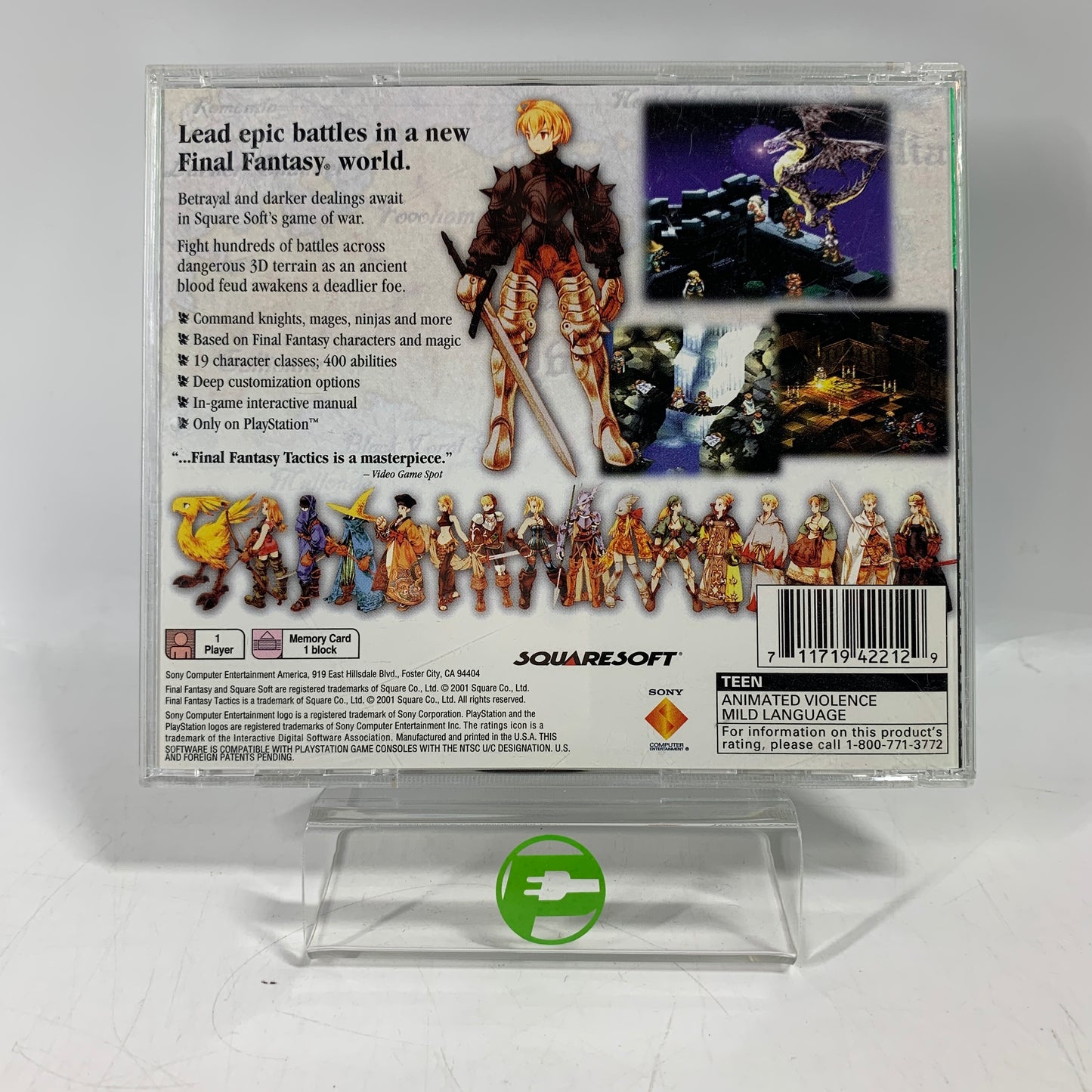 Final Fantasy Tactics (Sony PlayStation 1 PS1, 1998)