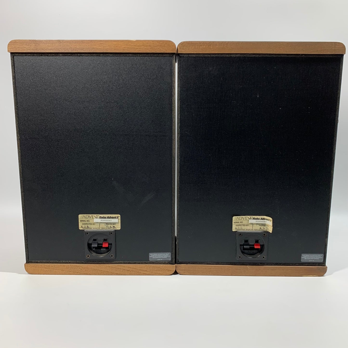 Polk Audio Baby Advent II Wired Stereo Speakers Brown/Black 1428II