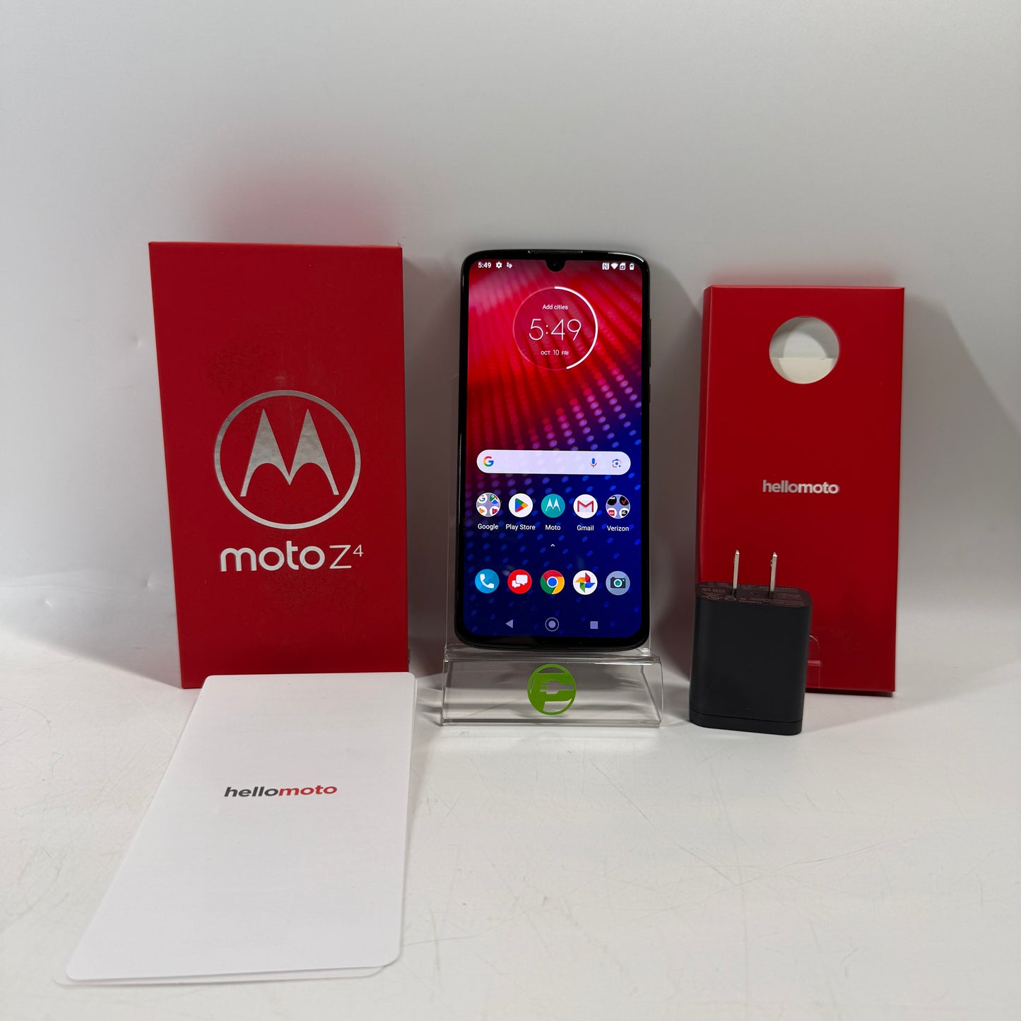 Factory Unlocked Motorola Moto Z4 128GB 10 Flash Gray XT1980-4