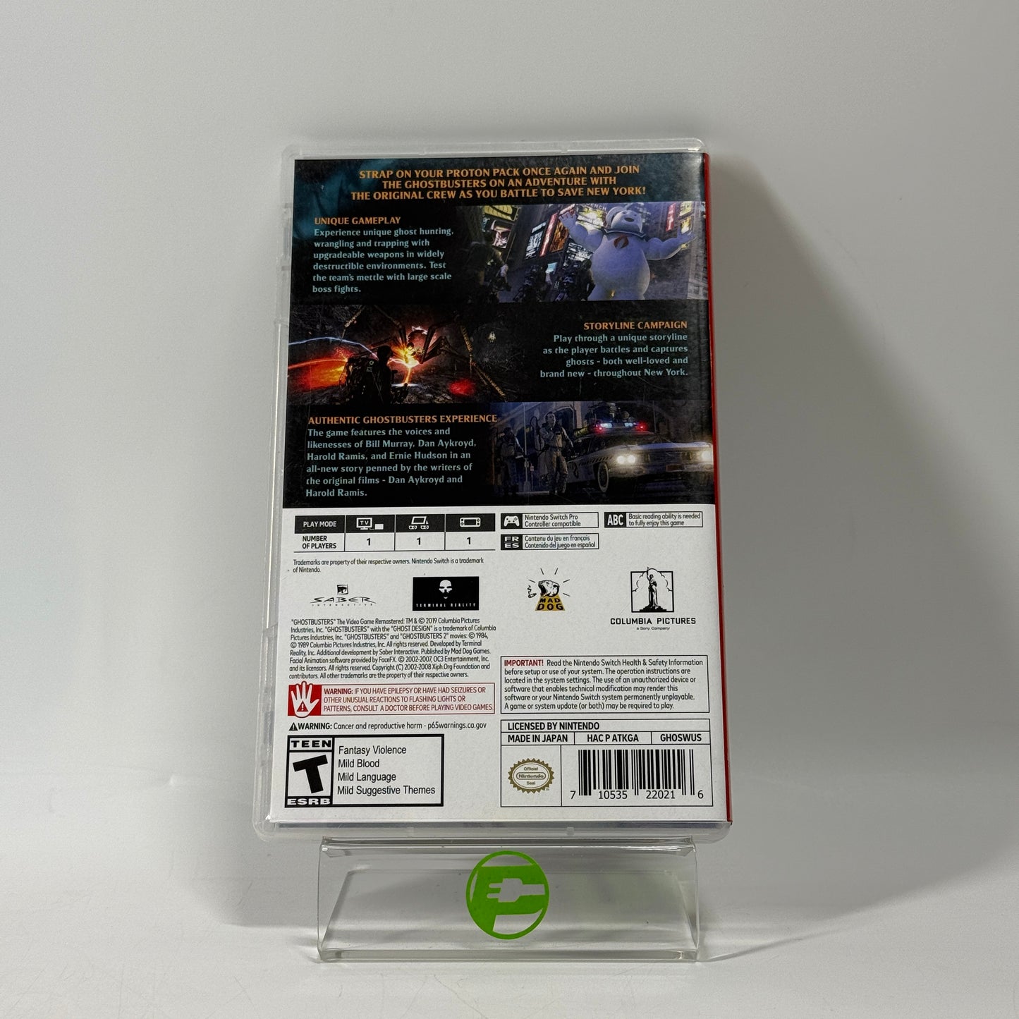 Ghostbusters: The Video Game Remastered (Nintendo Switch, 2019)