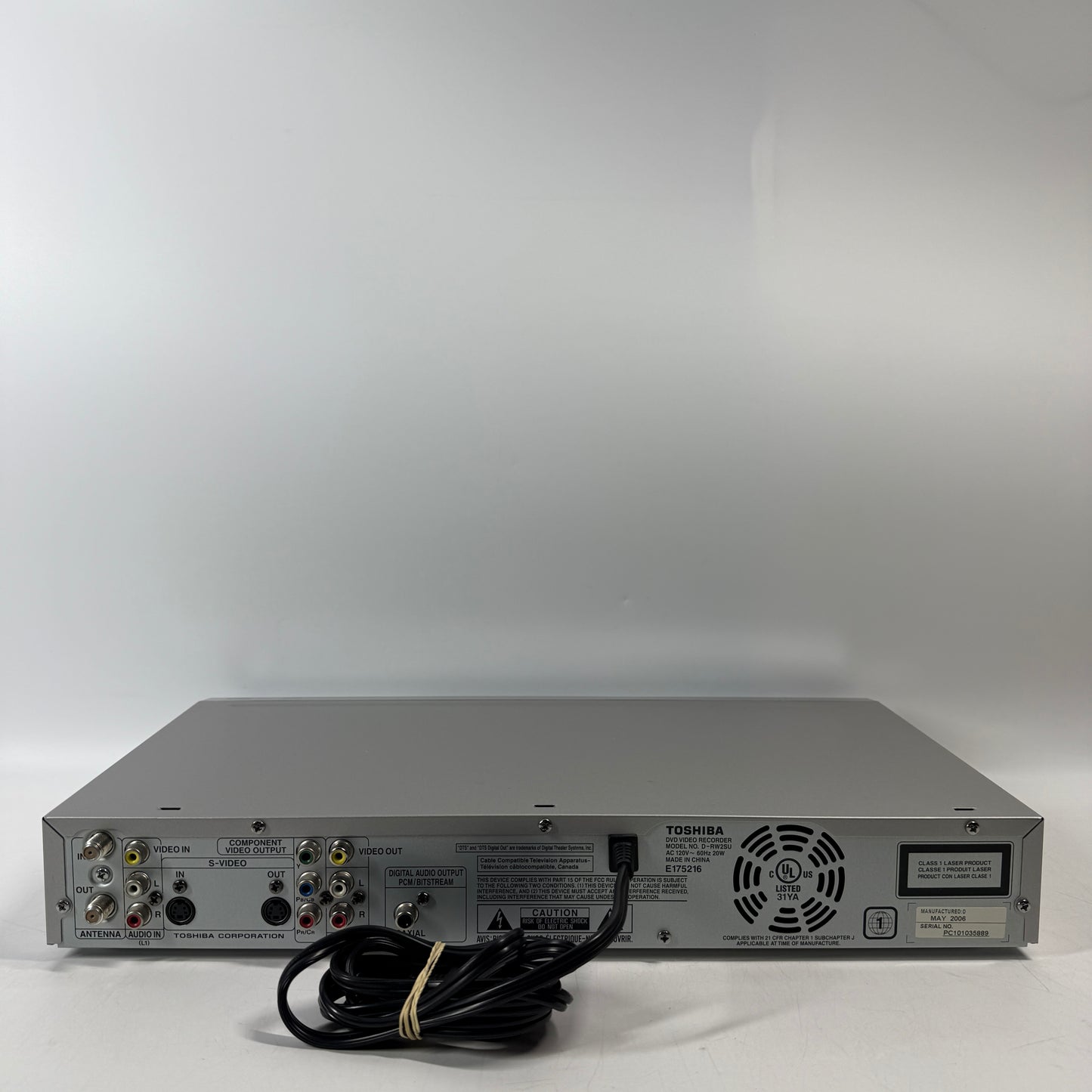 Toshiba D-RW2 DVD Video Recorder D-RW2-S-TU