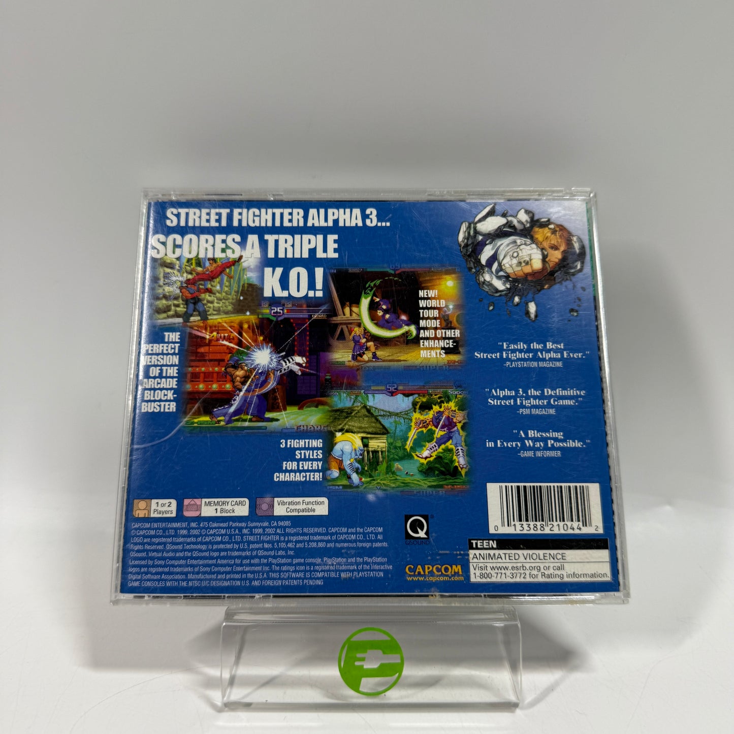 Street Fighter Alpha 3 (Sony PlayStation 1 PS1, 1999)
