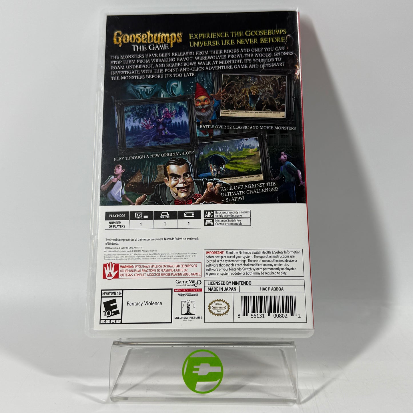 Goosebumps The Game (Nintendo Switch, 2018)