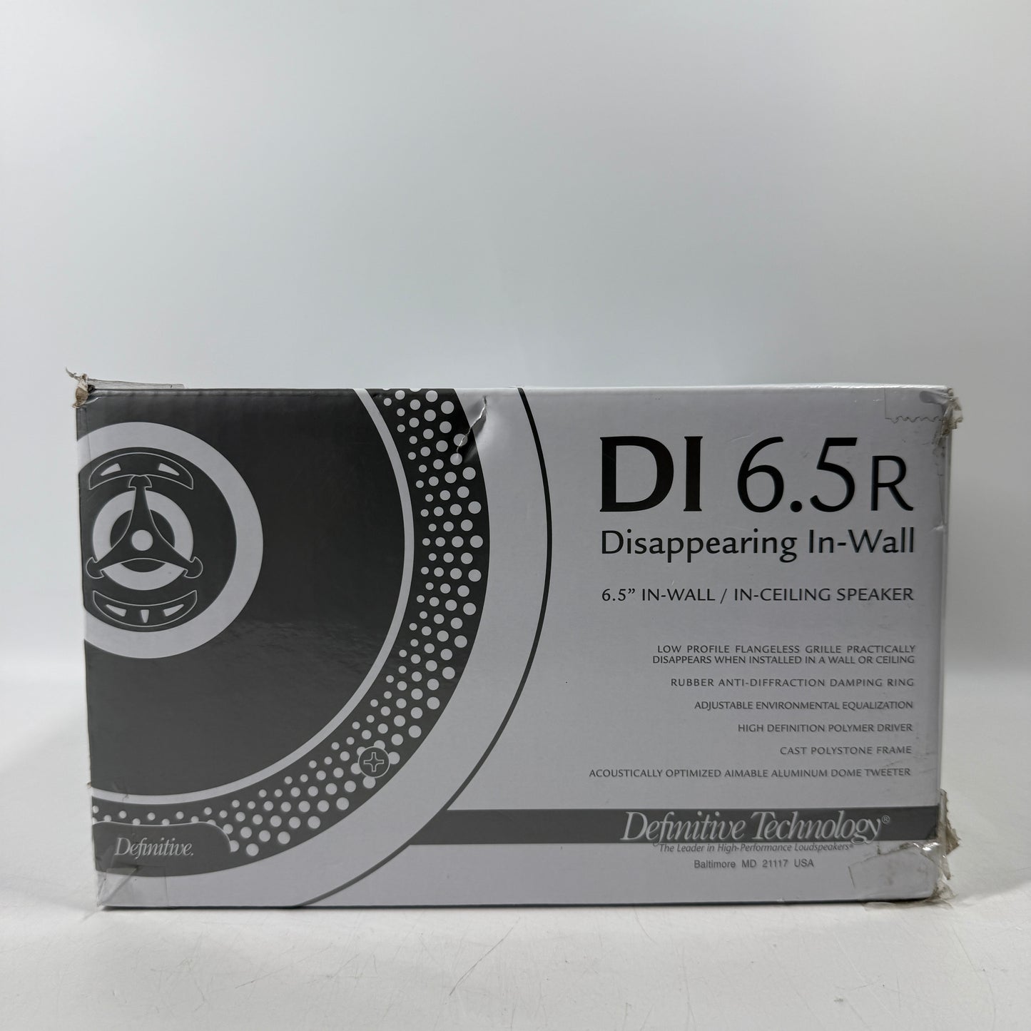 New Definitive Technology DI 6.5r Disappearing In-Wall/In-Ceiling Speaker Black INWALLDI6.5R