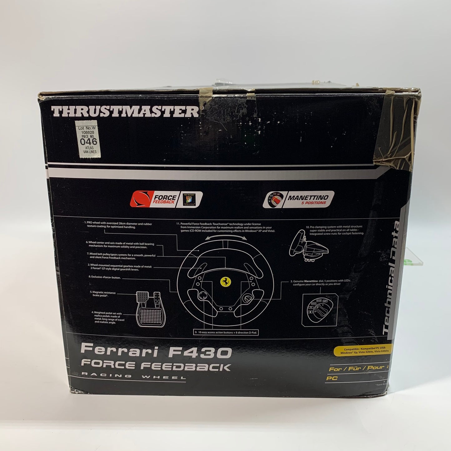 Thrustmaster TX Racing Ferrari F430 Force Feedback Wheel &Pedals