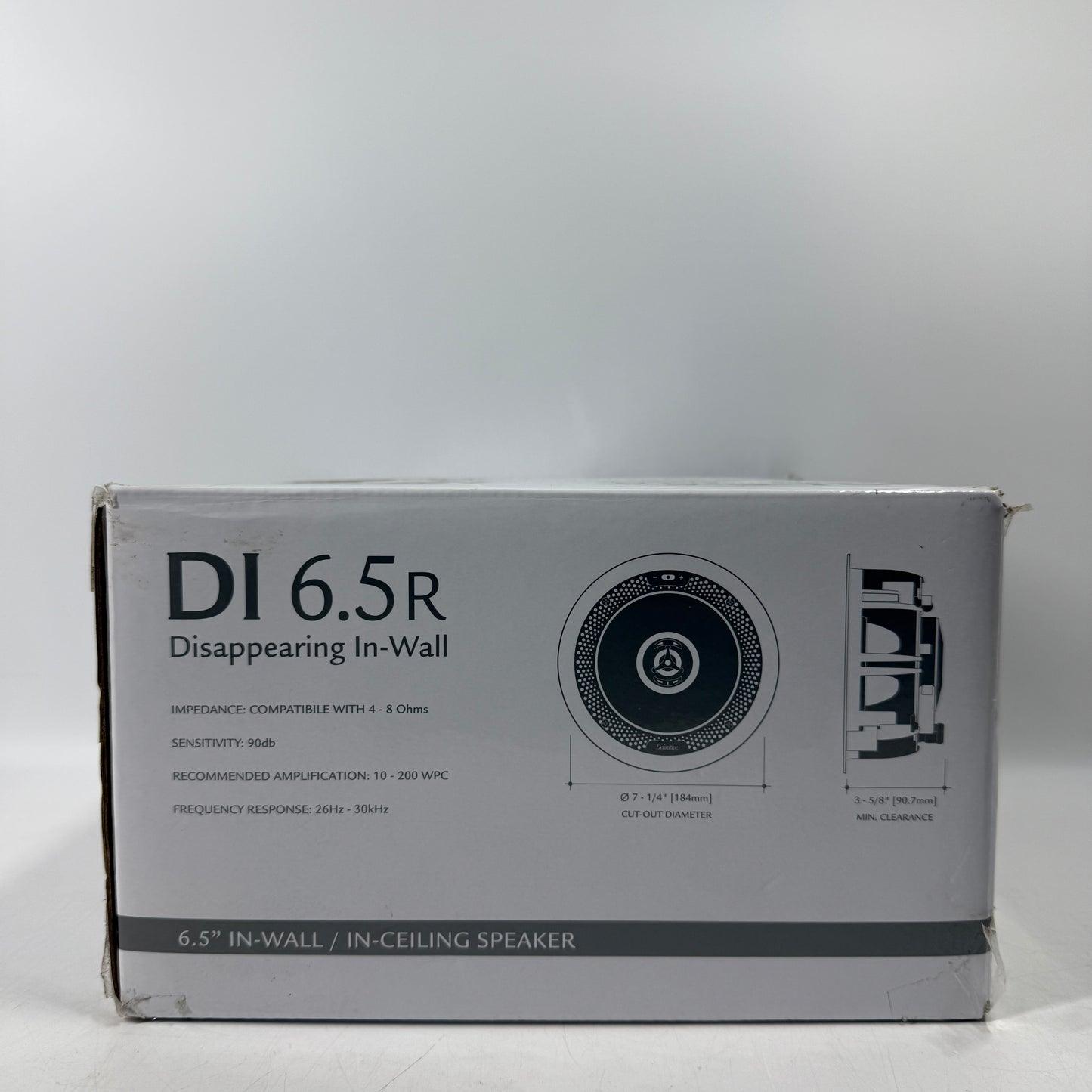 New Definitive Technology DI 6.5r Disappearing In-Wall/In-Ceiling Speaker Black INWALLDI6.5R