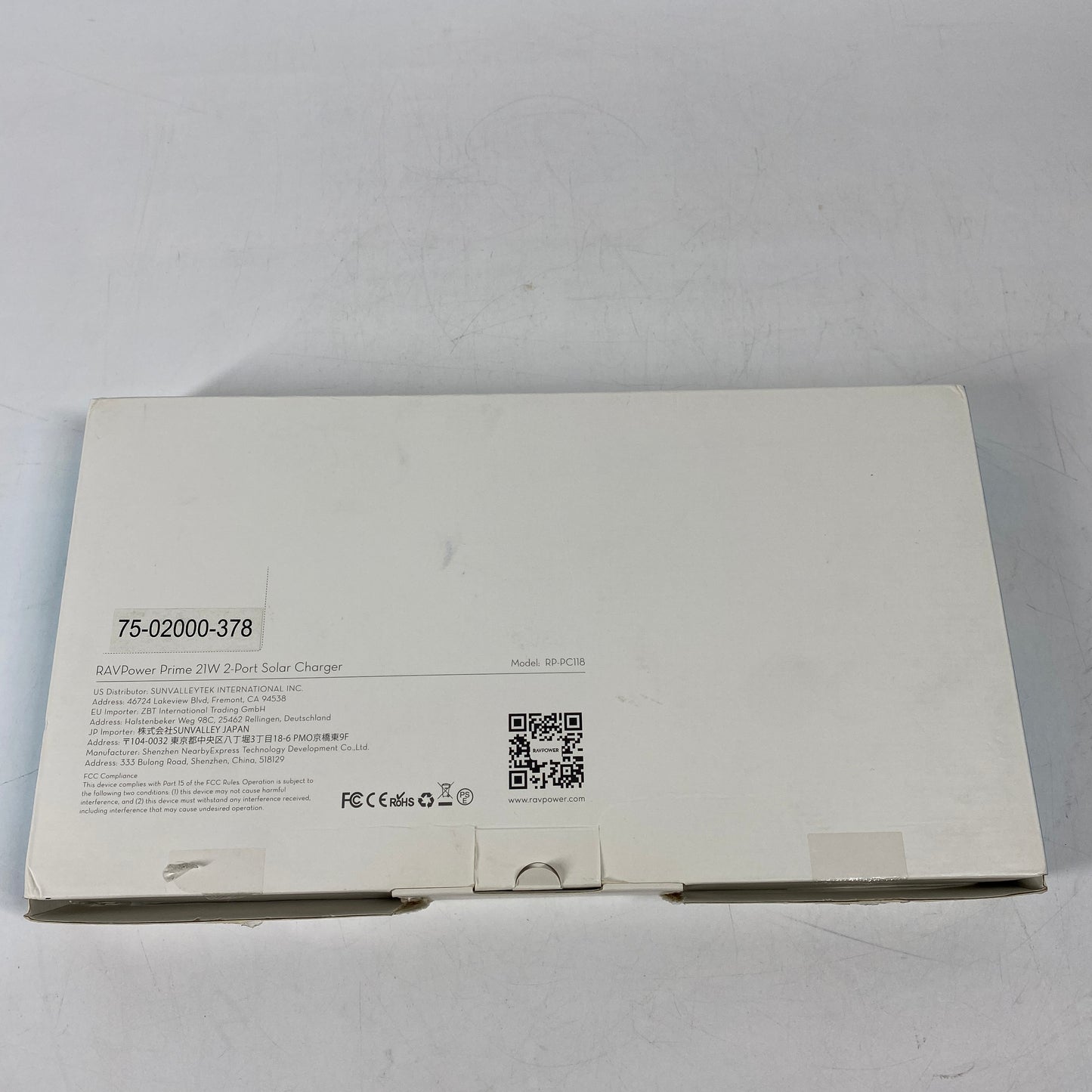New RAVPower Prime 21W Solar Charger Solar Charger RP-PC118