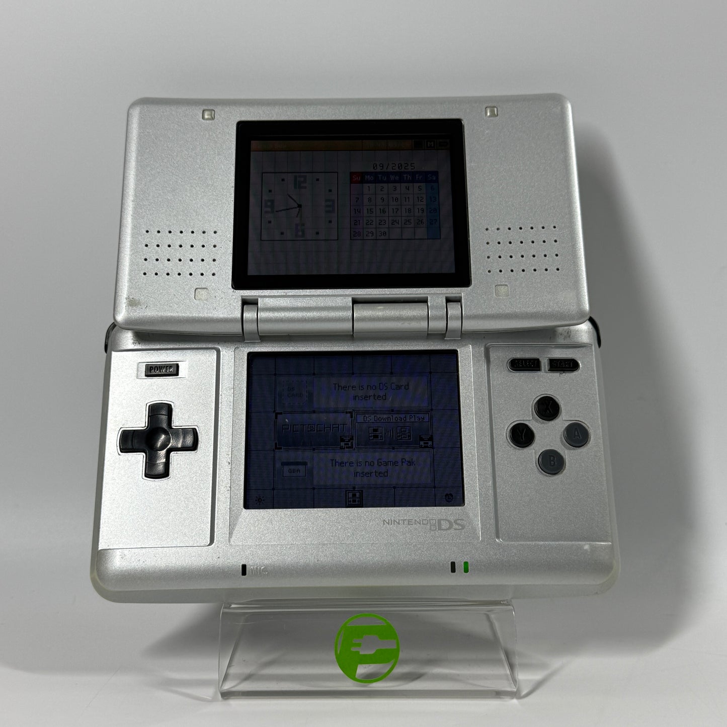 Broken Nintendo DS Handheld Game Console Only NTR-001 Burn In