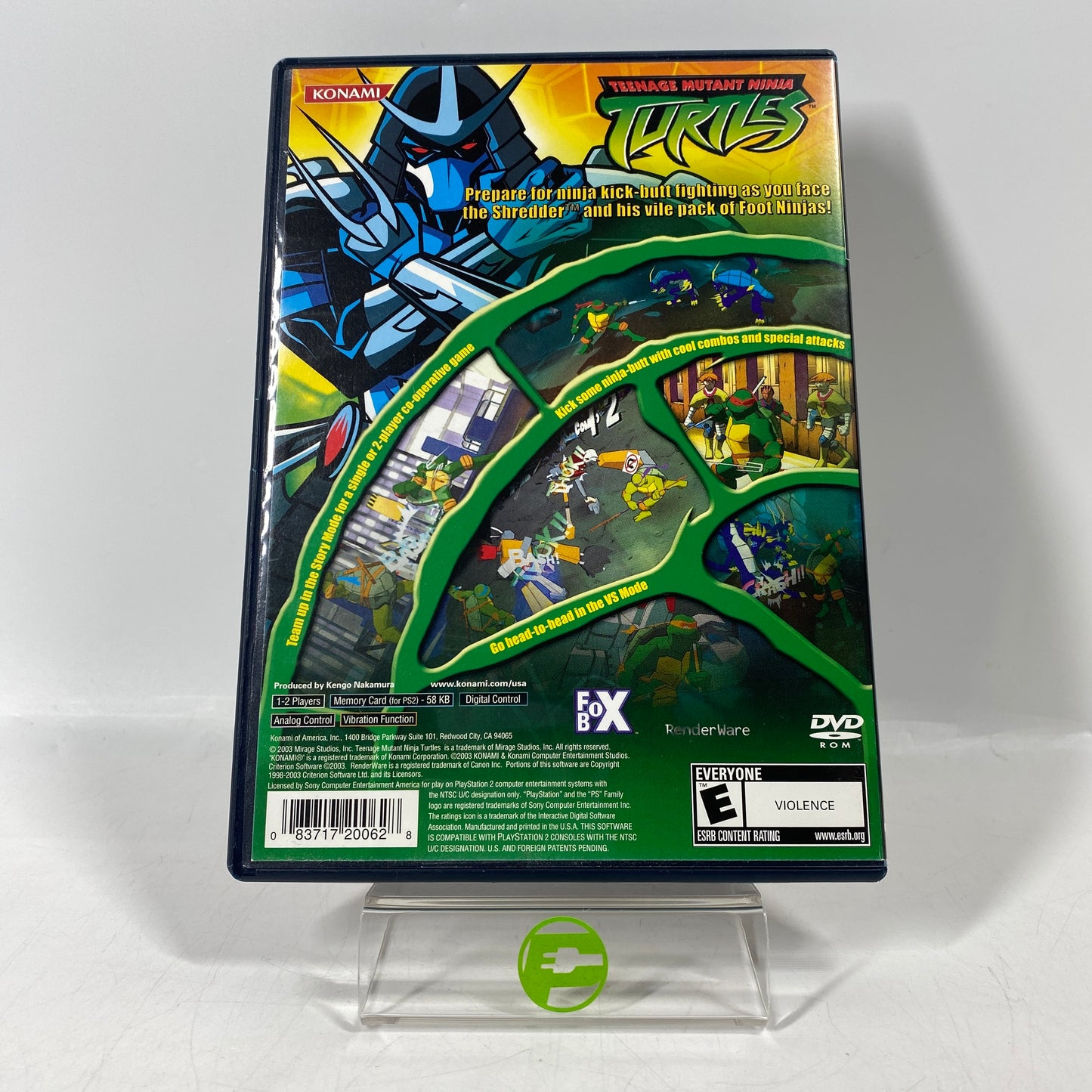 Teenage Mutant Ninja Turtles (Sony PlayStation 2 PS2, 2003)