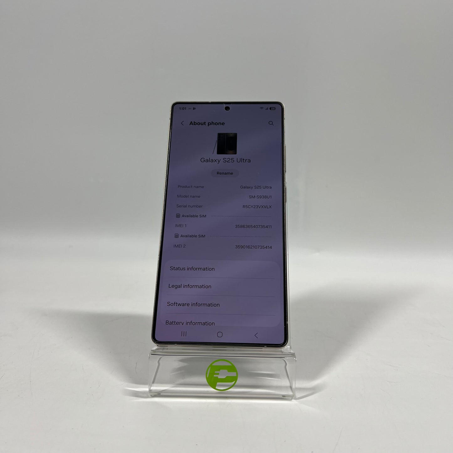 Unlocked Samsung Galaxy S25 Ultra 12GB RAM 1TB SM-S938U1 Titanium Gray