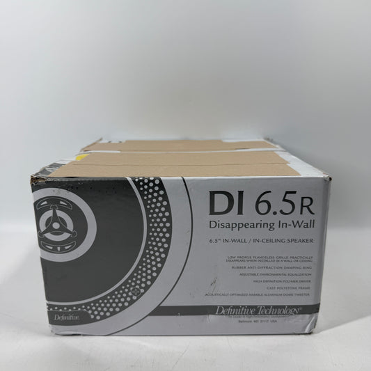 New Definitive Technology DI 6.5r In-Wall/In-Ceiling Speaker Black INWALLDI6.5R