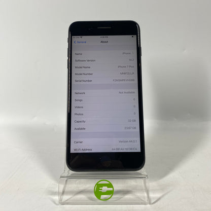 Unlocked Apple iPhone 7 Plus 32GB 14.2 Black MNR12LL/A