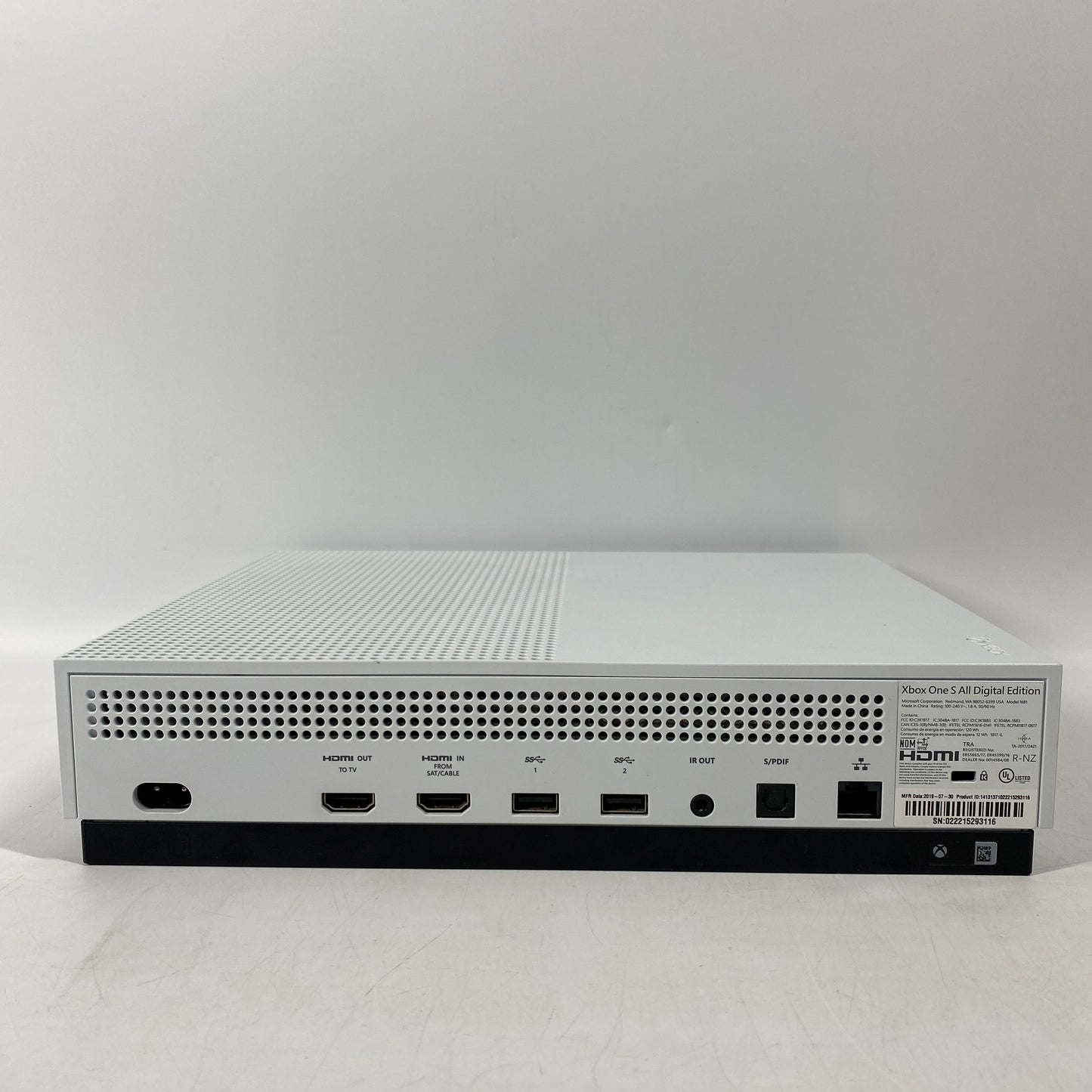 Microsoft Xbox One S All-Digital 1TB Console Gaming System White 1681