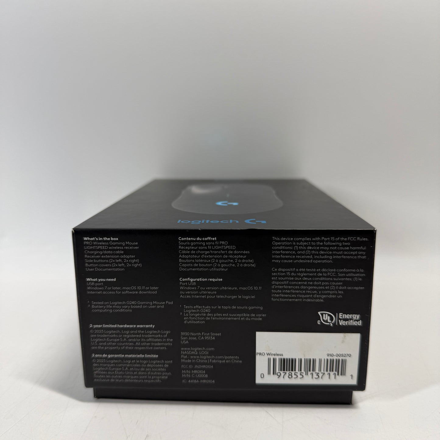 Logitech Pro Wireless Gaming Mouse MR0104