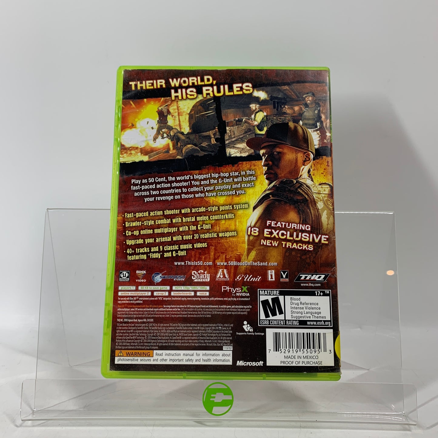 50 Cent: Blood on the Sand (Microsoft Xbox 360, 2009)